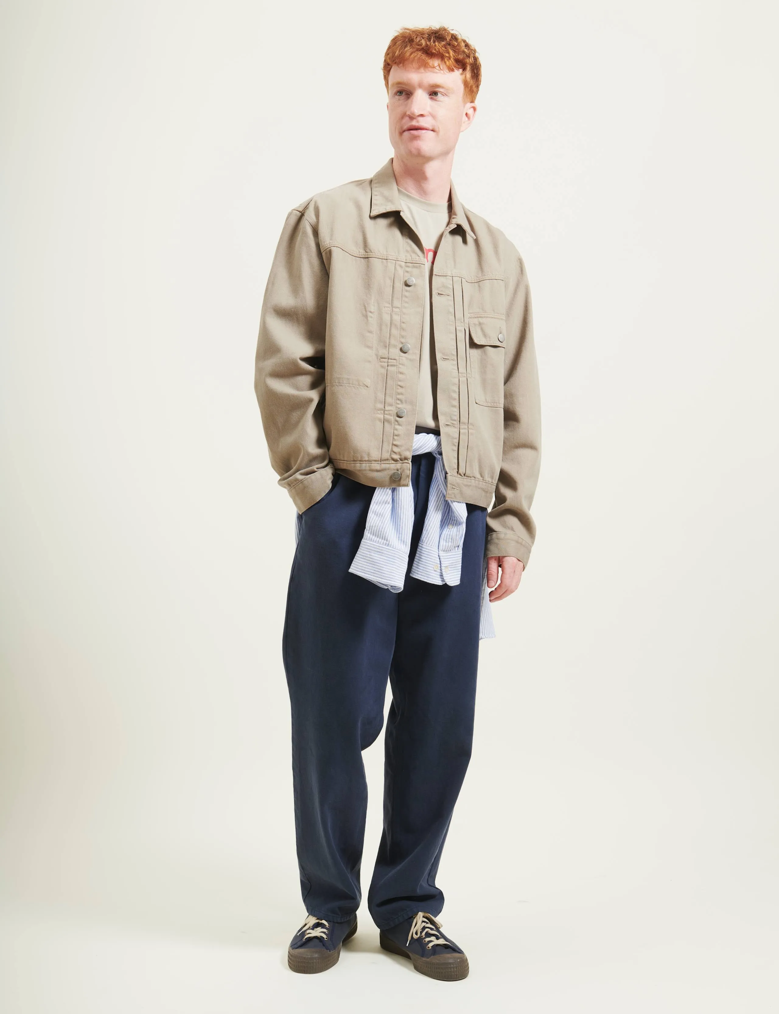 HAZY TWILL JACKET - LIGHT TAUPE sold by Foret product image thumbnail 4