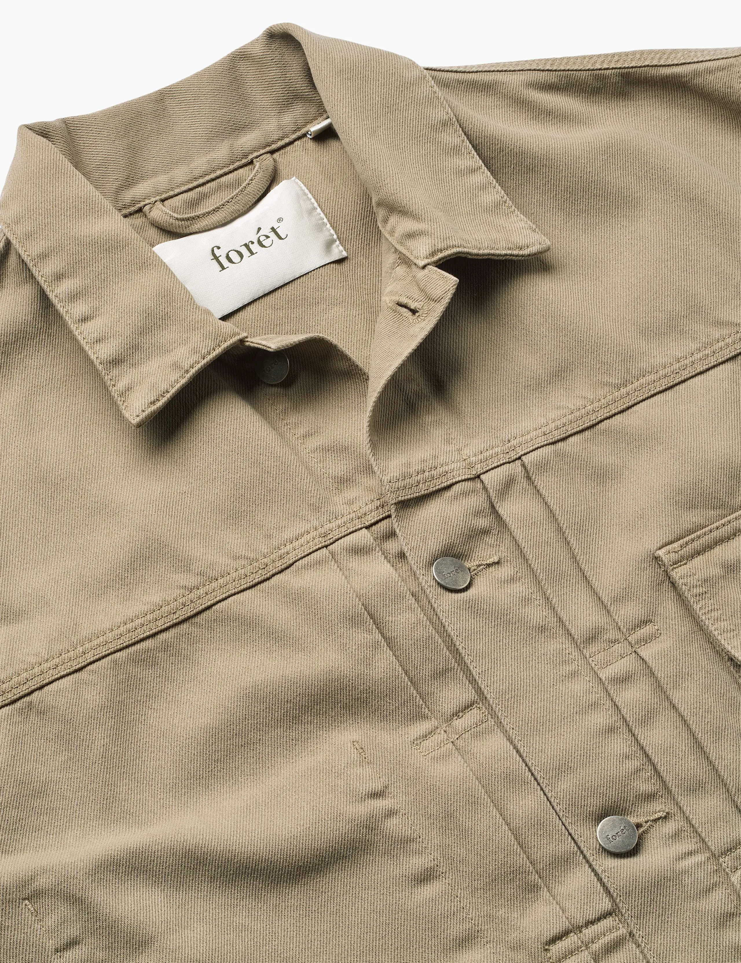 HAZY TWILL JACKET - LIGHT TAUPE sold by Foret product image thumbnail 5