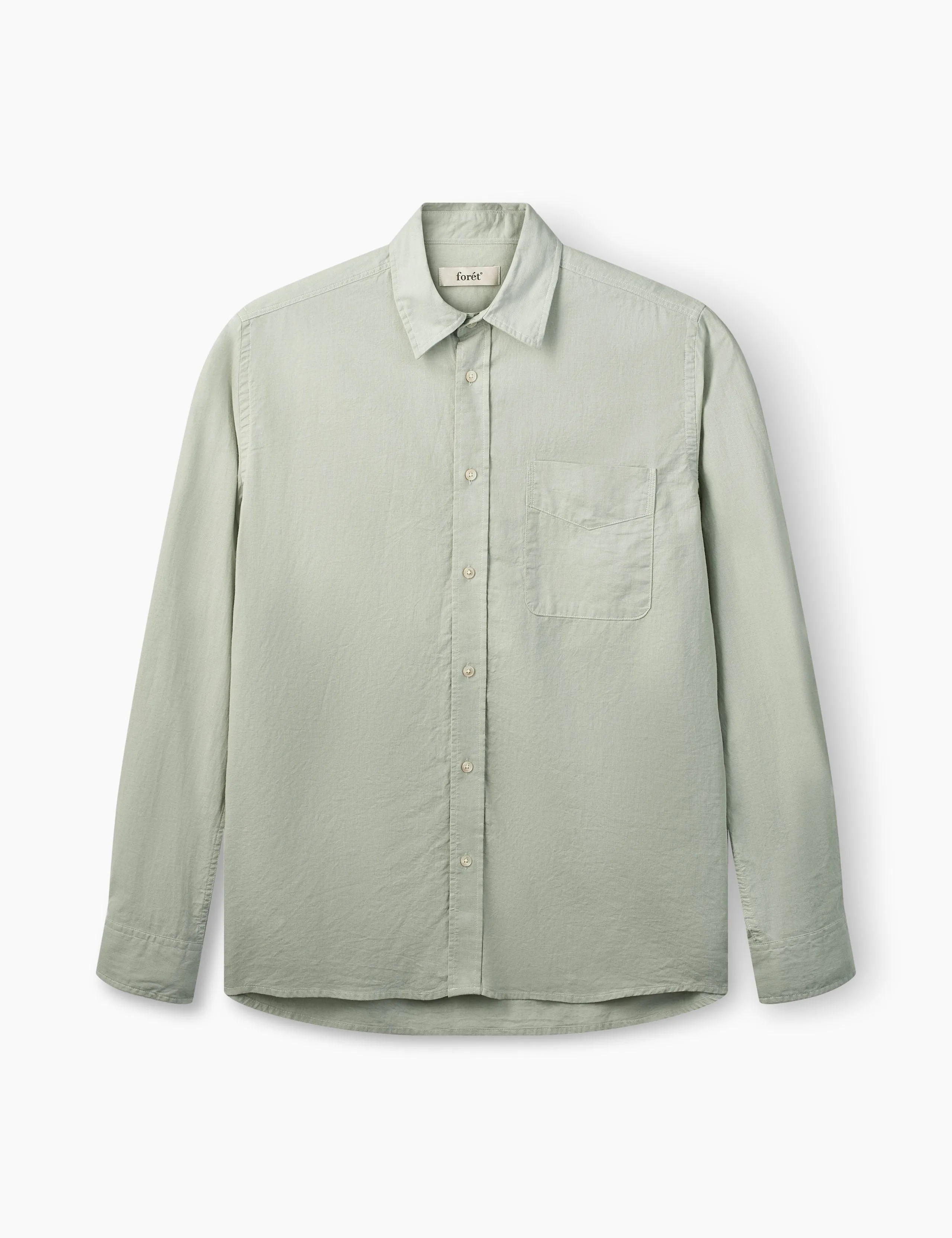 MAPLE REGULAR FIT LINEN SHIRT - PALE BLUE sold by Foret