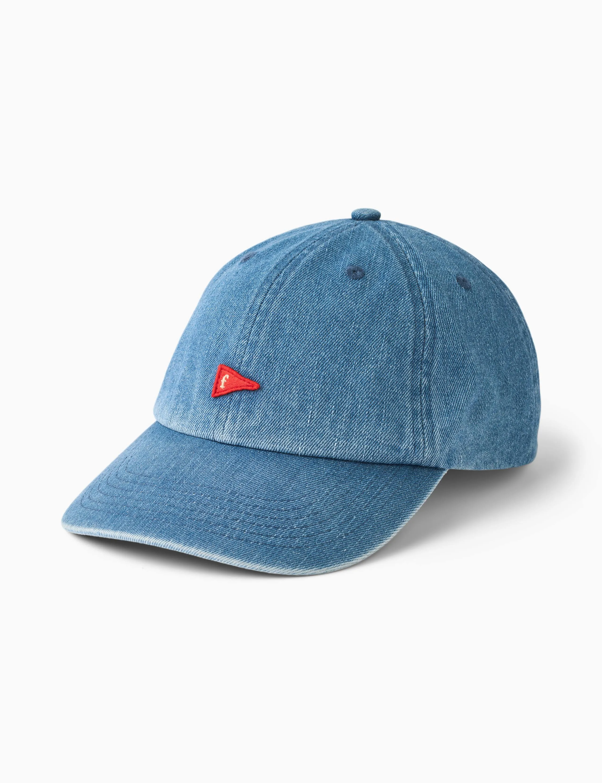 FLAG WASHED CAP - DENIM sold by Foret