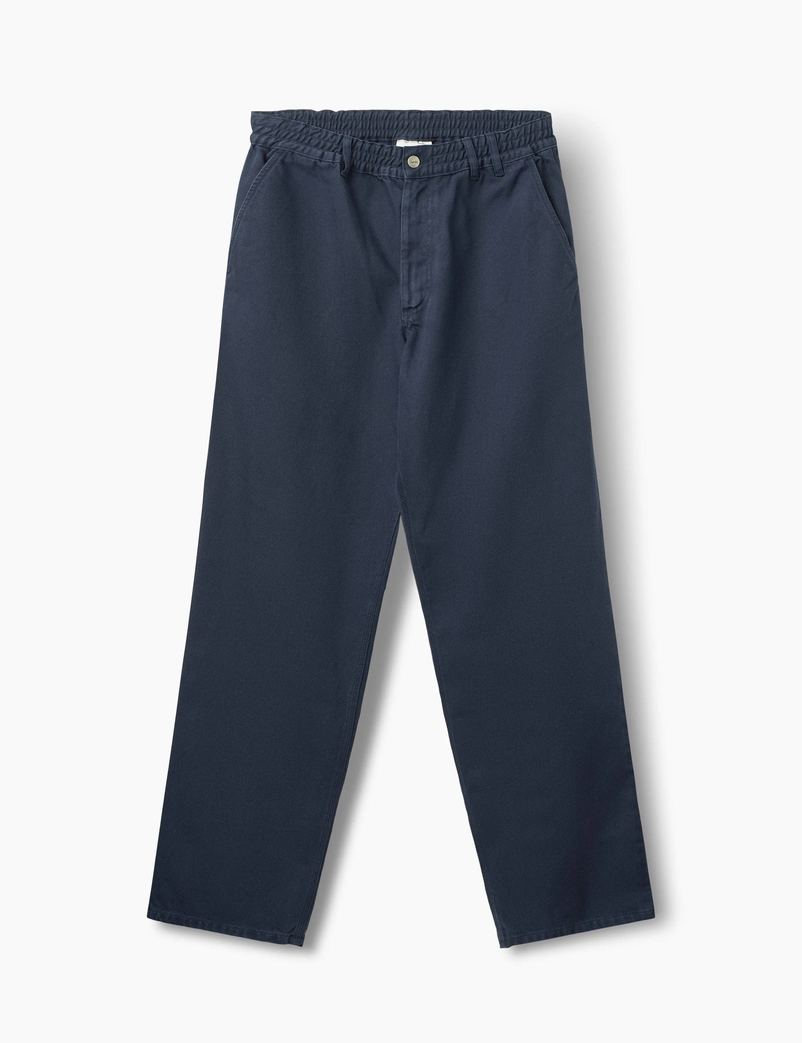 CLAY TWILL PANTS - NAVY sold by Foret