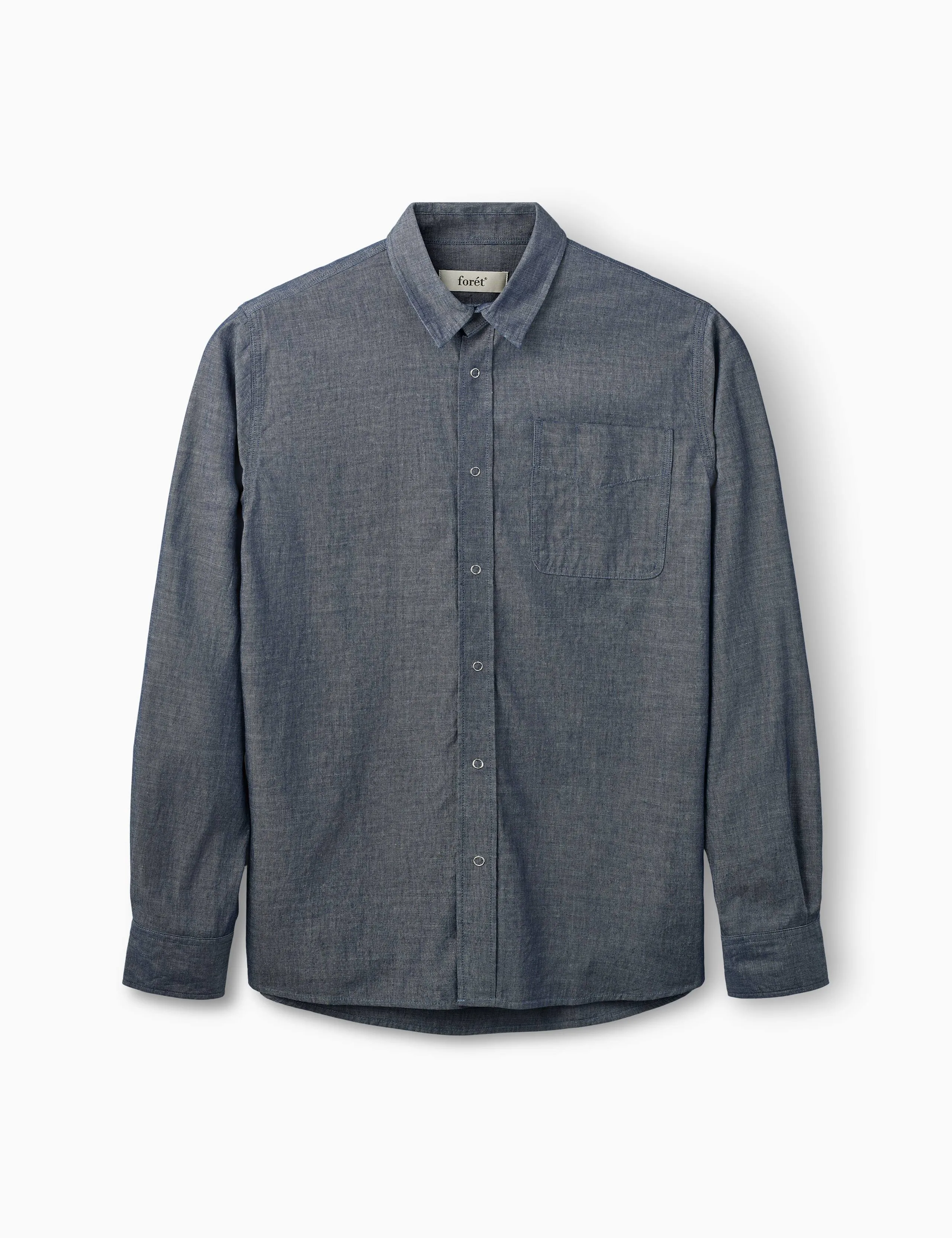 MAPLE CHAMBRAY REGULAR FIT SHIRT - CHAMBRAY sold by Foret