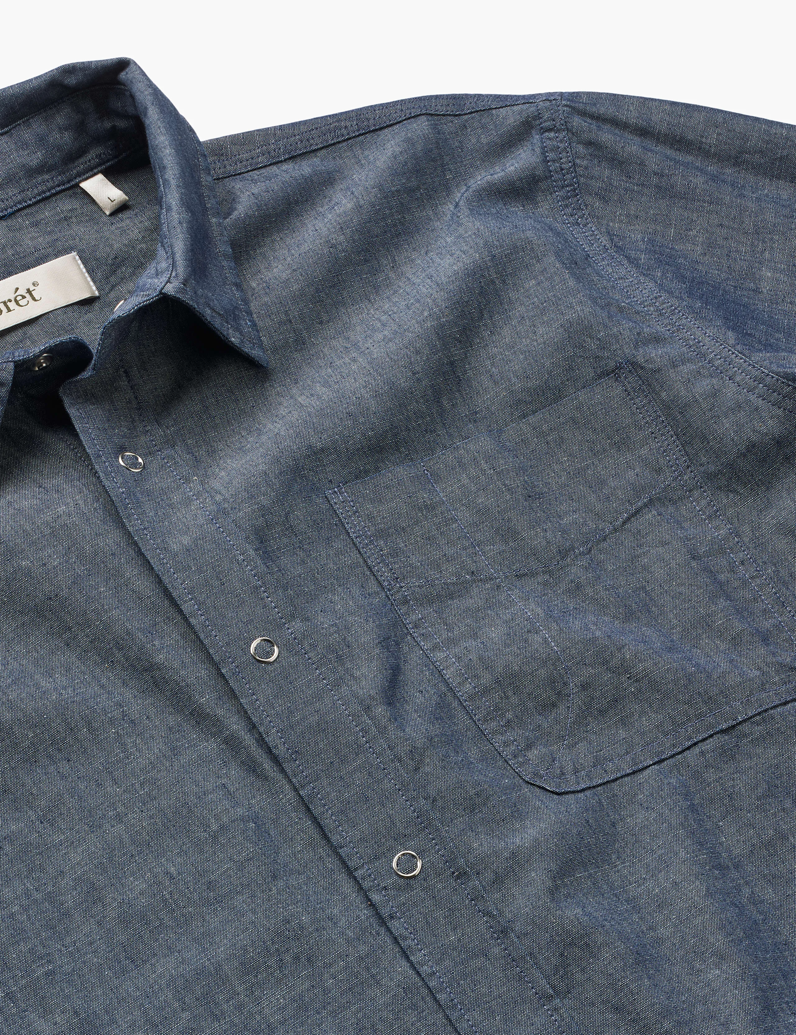 MAPLE CHAMBRAY REGULAR FIT SHIRT - CHAMBRAY sold by Foret product image thumbnail 2