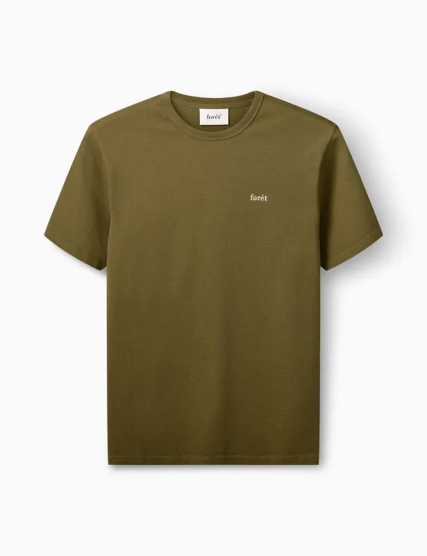OAK T-SHIRT - ALGAE GREEN sold by Foret
