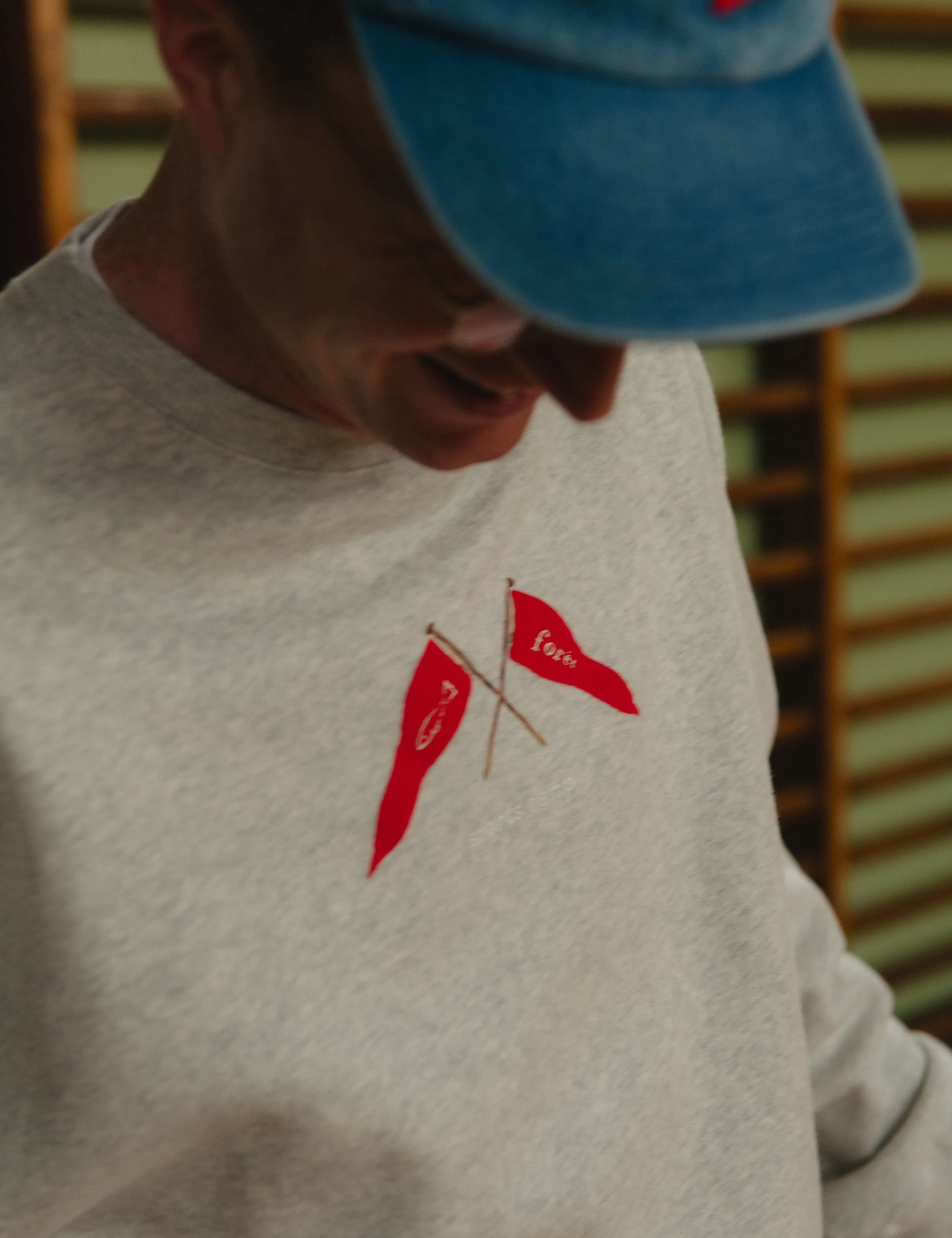PENNANT SWEATSHIRT - SNOW MELANGE sold by Foret product image thumbnail 3