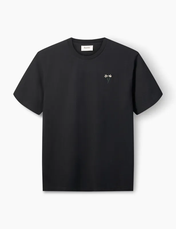 POSY T-SHIRT - BLACK sold by Foret