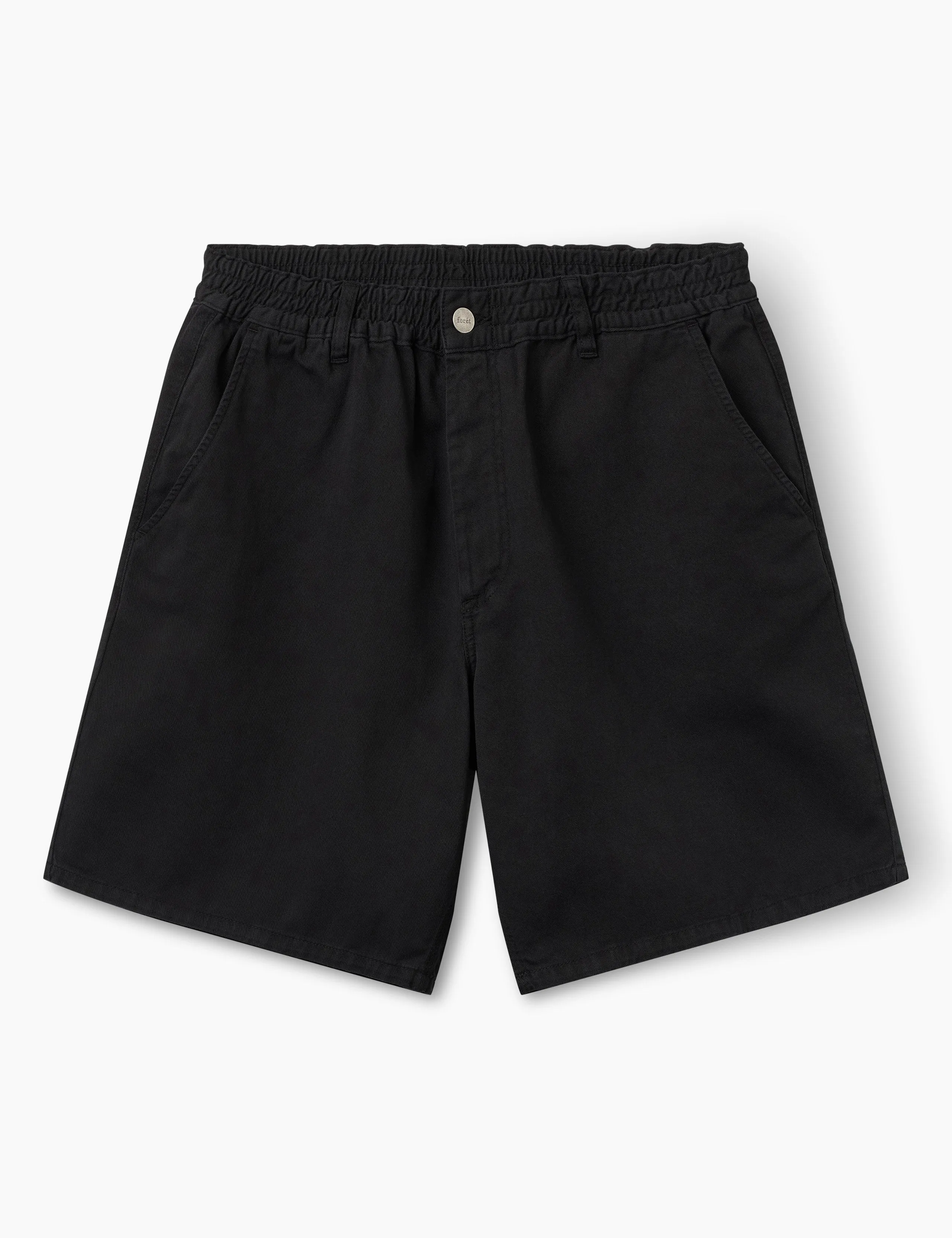CLAY LIGHT SHORTS - BLACK sold by Foret