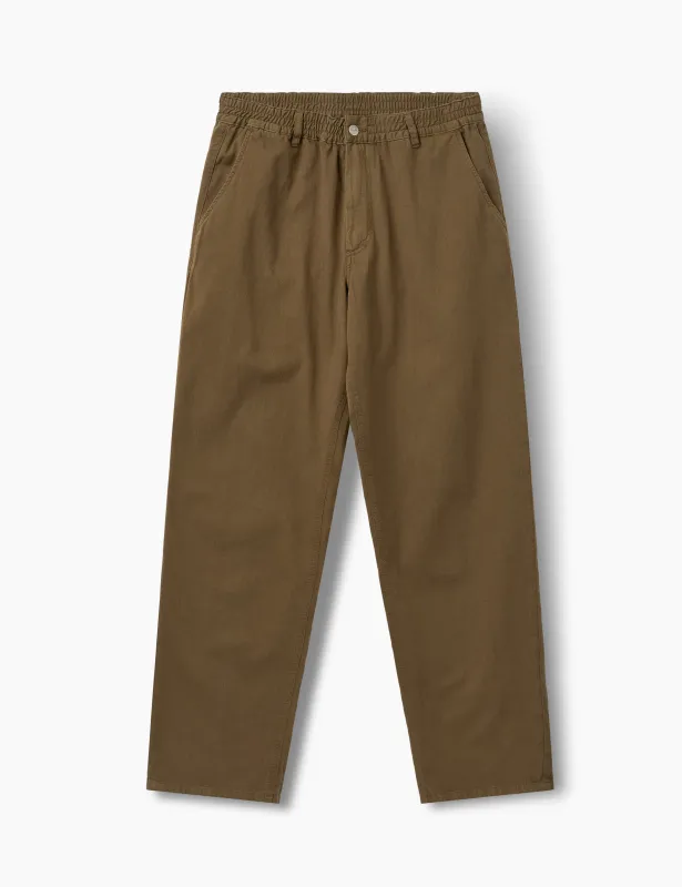 CLAY LIGHT PANTS - ALGAE GREEN made by Foret