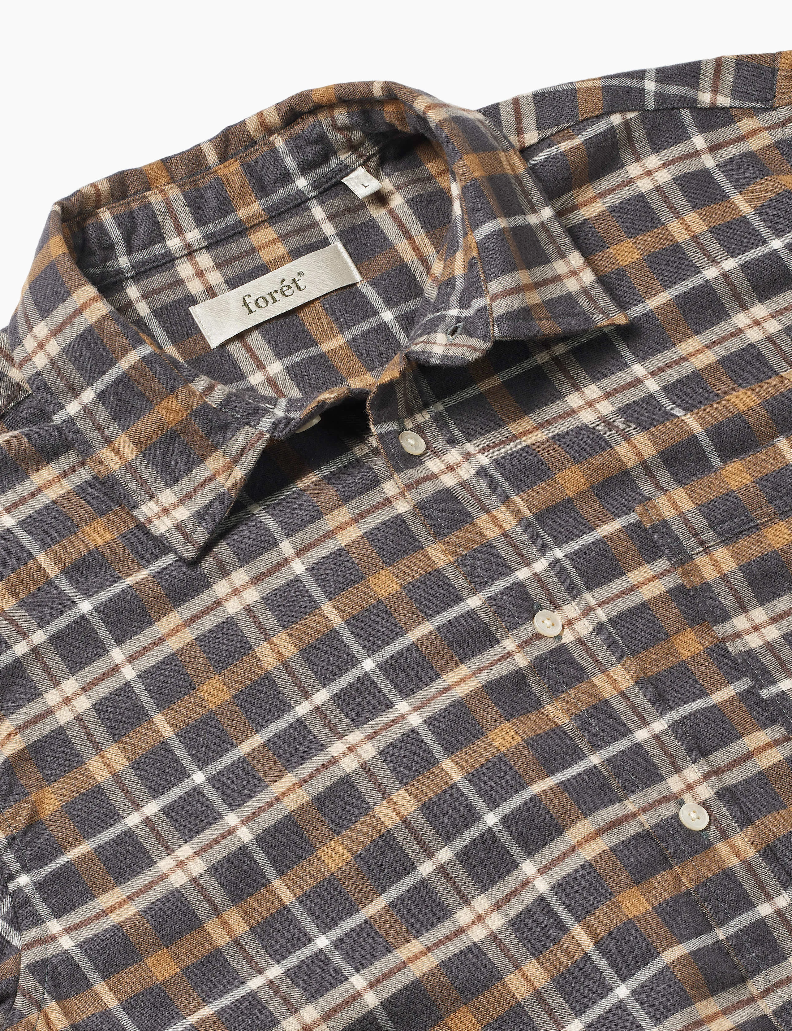 CREEK CHECK SHIRT - NAVY CHECK sold by Foret product image thumbnail 2