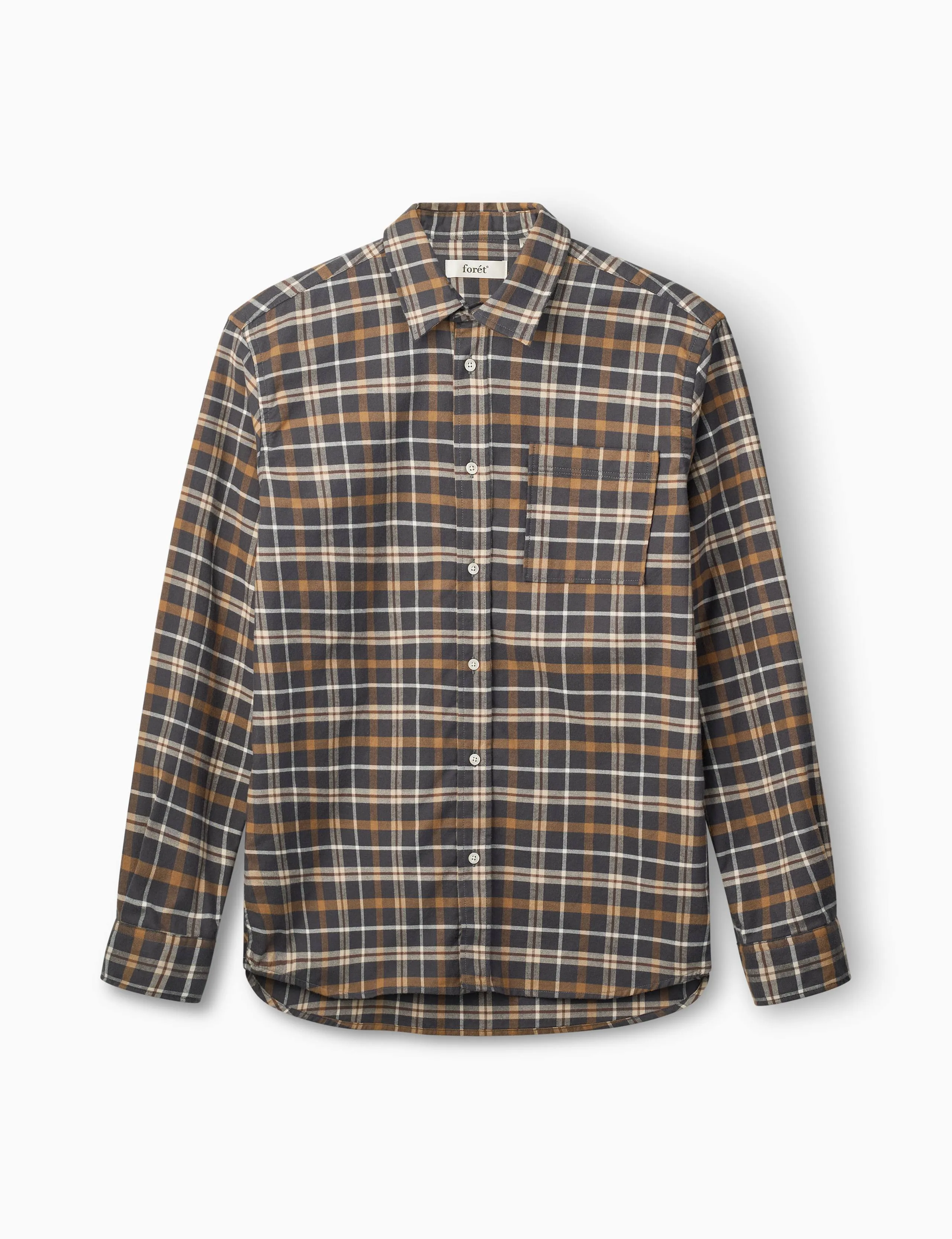 CREEK CHECK SHIRT - NAVY CHECK sold by Foret
