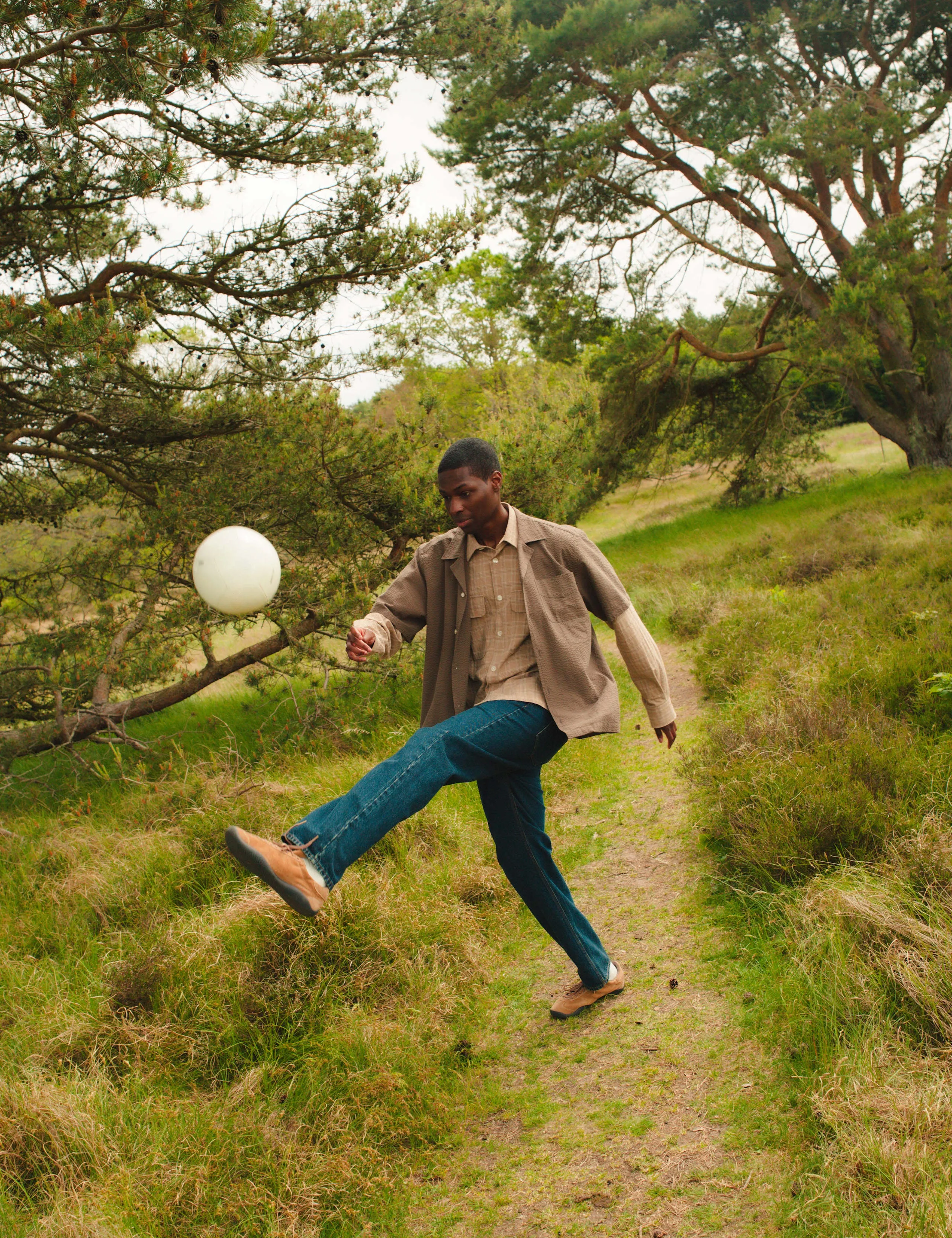 PEER SEERSUCKER REGULAR FIT SS SHIRT - STONE sold by Foret product image thumbnail 4