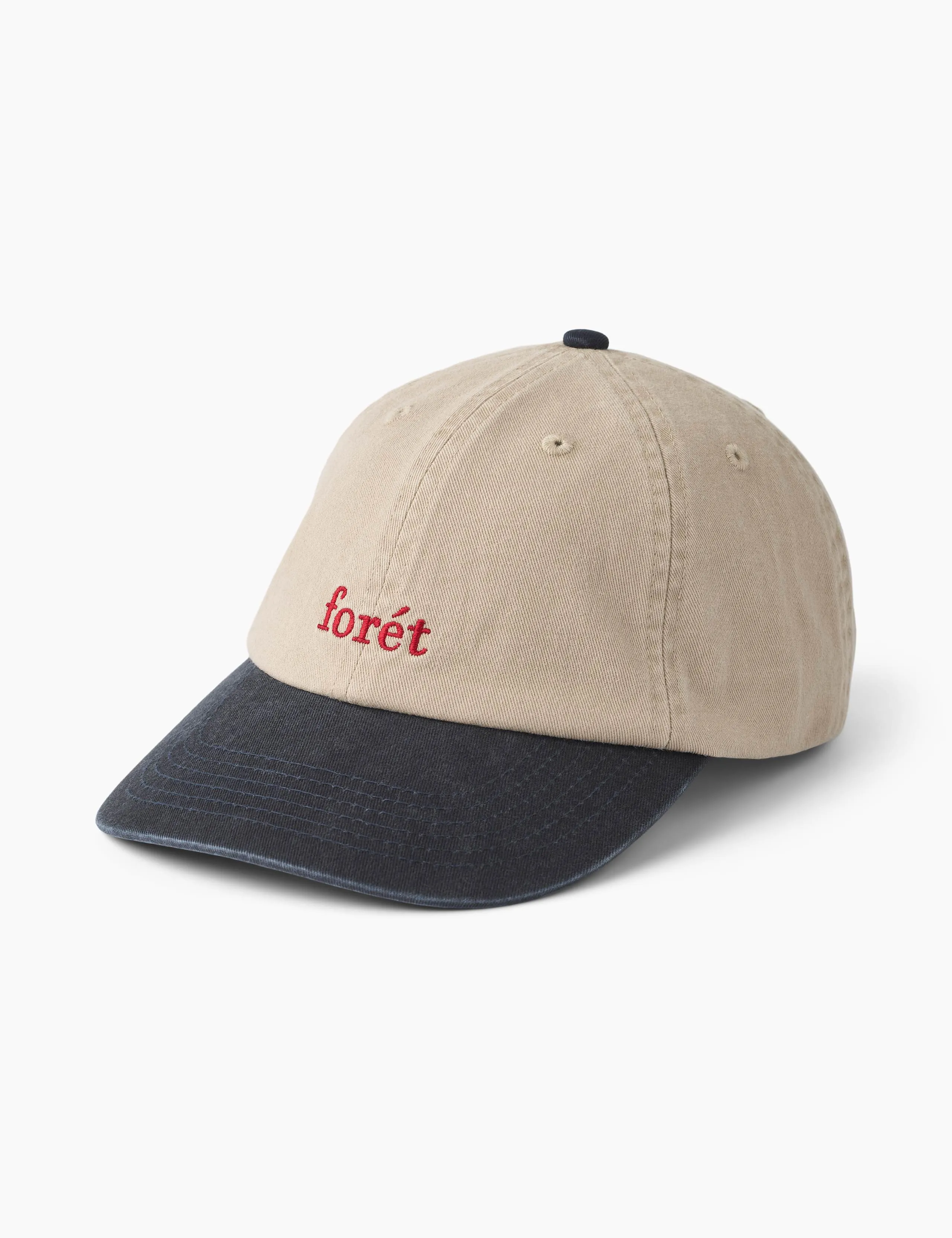 HAWK WASHED 2-TONE CAP - KHAKI/NAVY sold by Foret