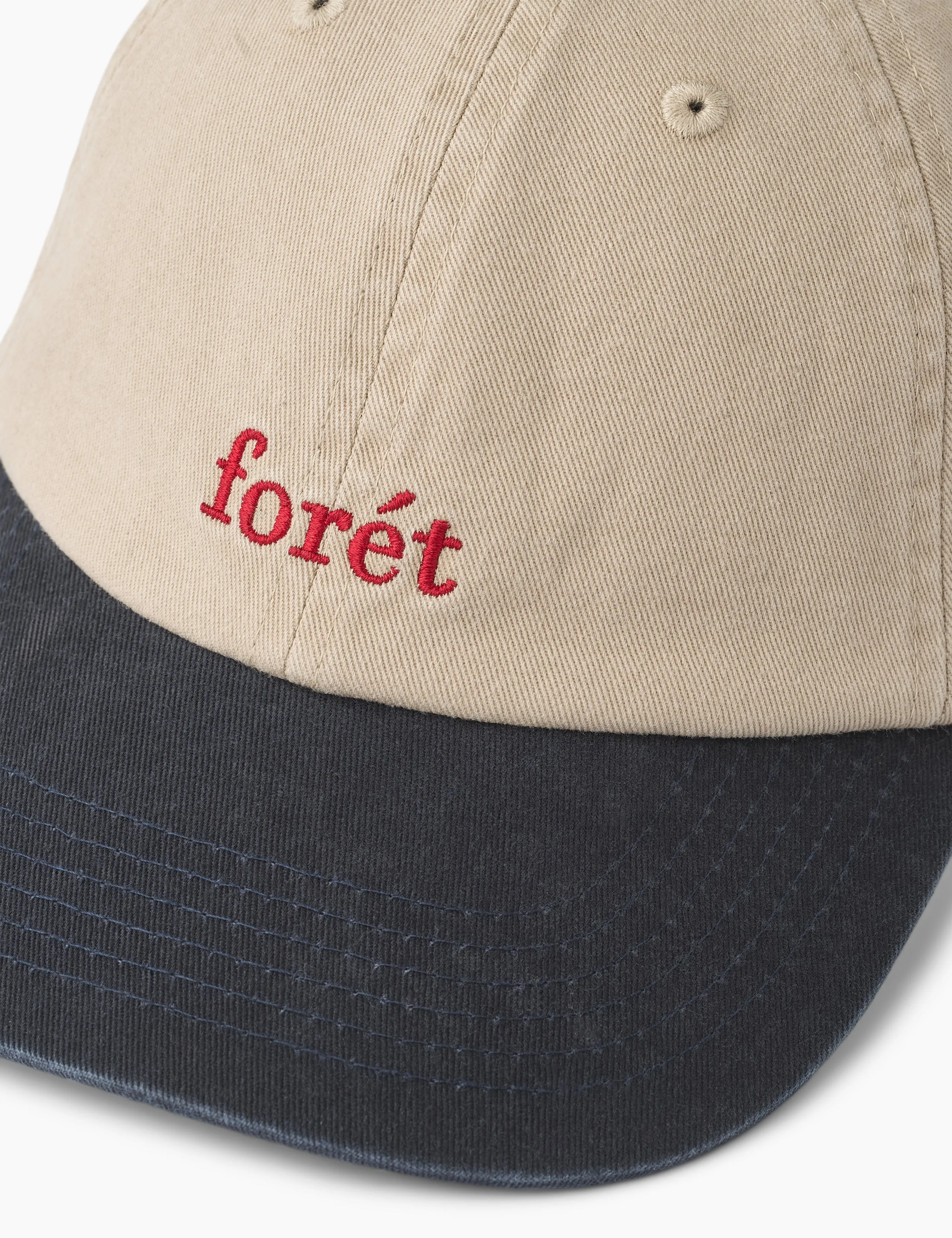 HAWK WASHED 2-TONE CAP - KHAKI/NAVY sold by Foret product image thumbnail 2