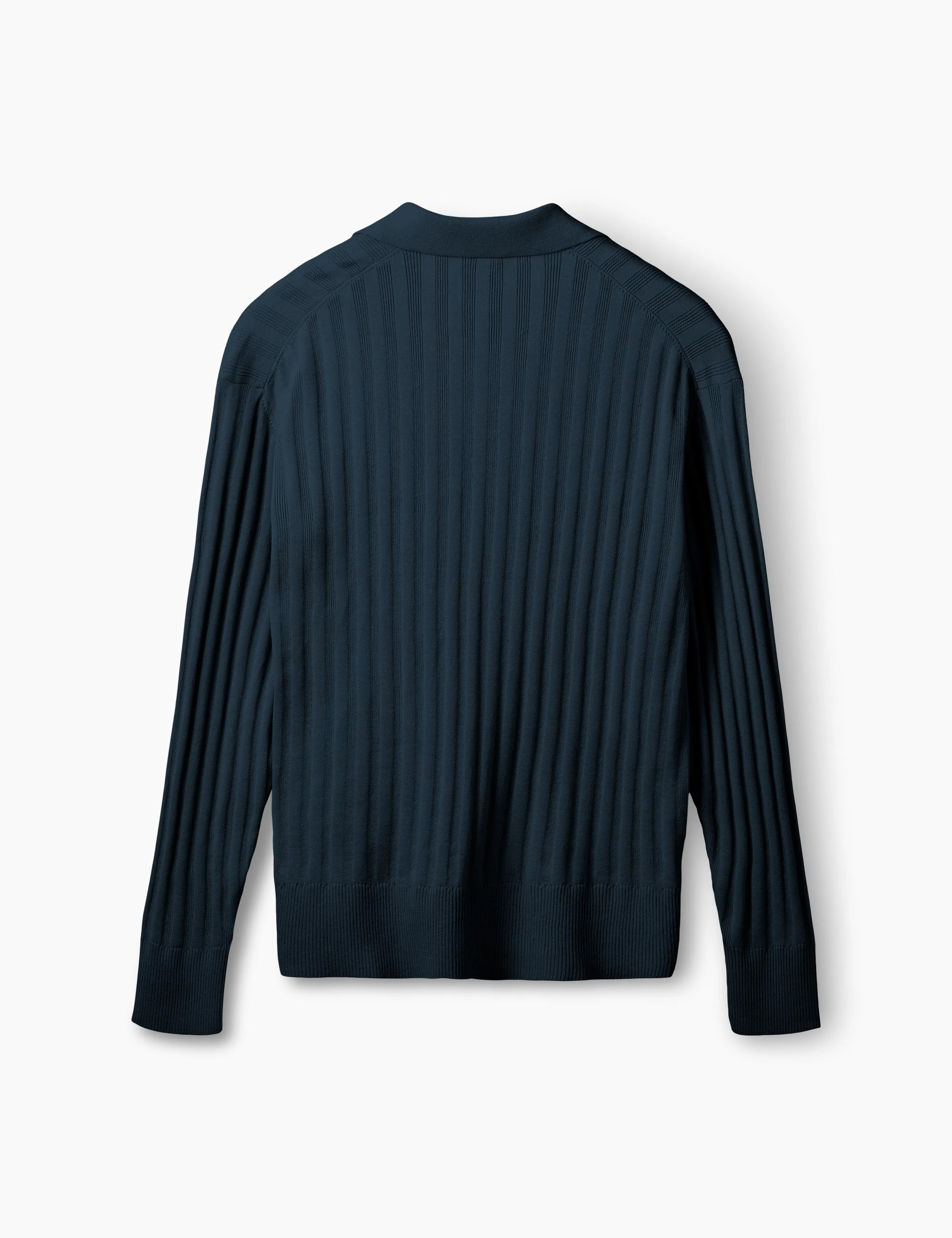 BASE COTTON LINEN POLO - NAVY sold by Foret product image thumbnail 3