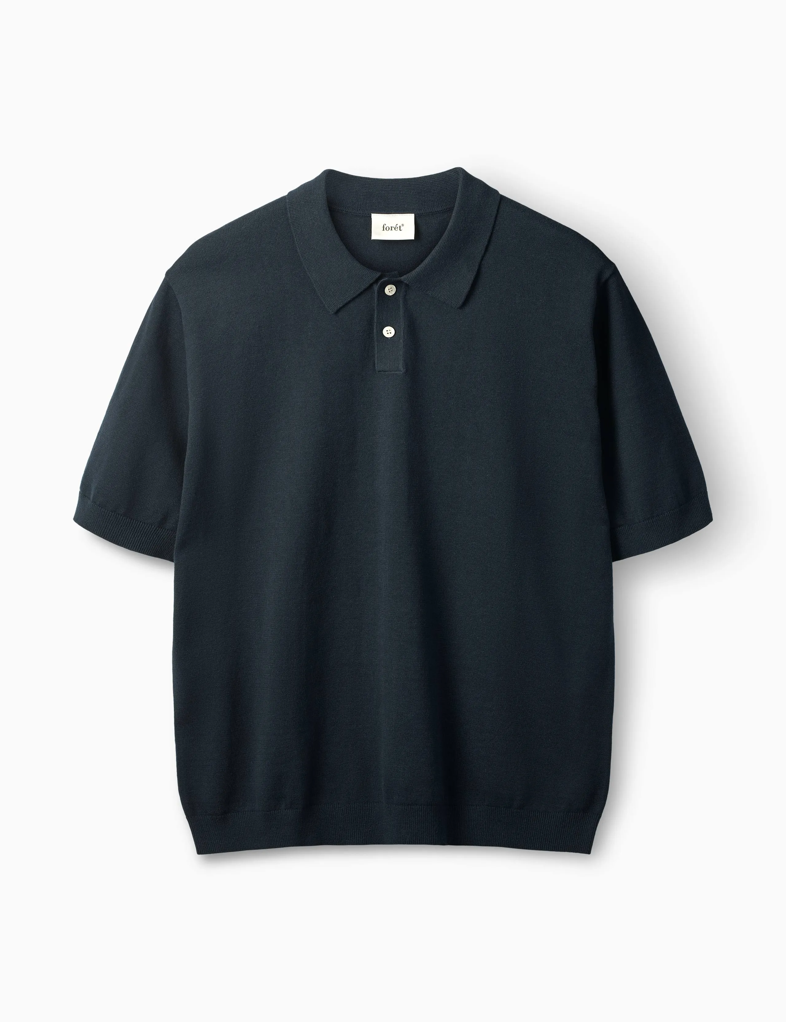 SEA COTTON LINEN SS POLO - NAVY sold by Foret