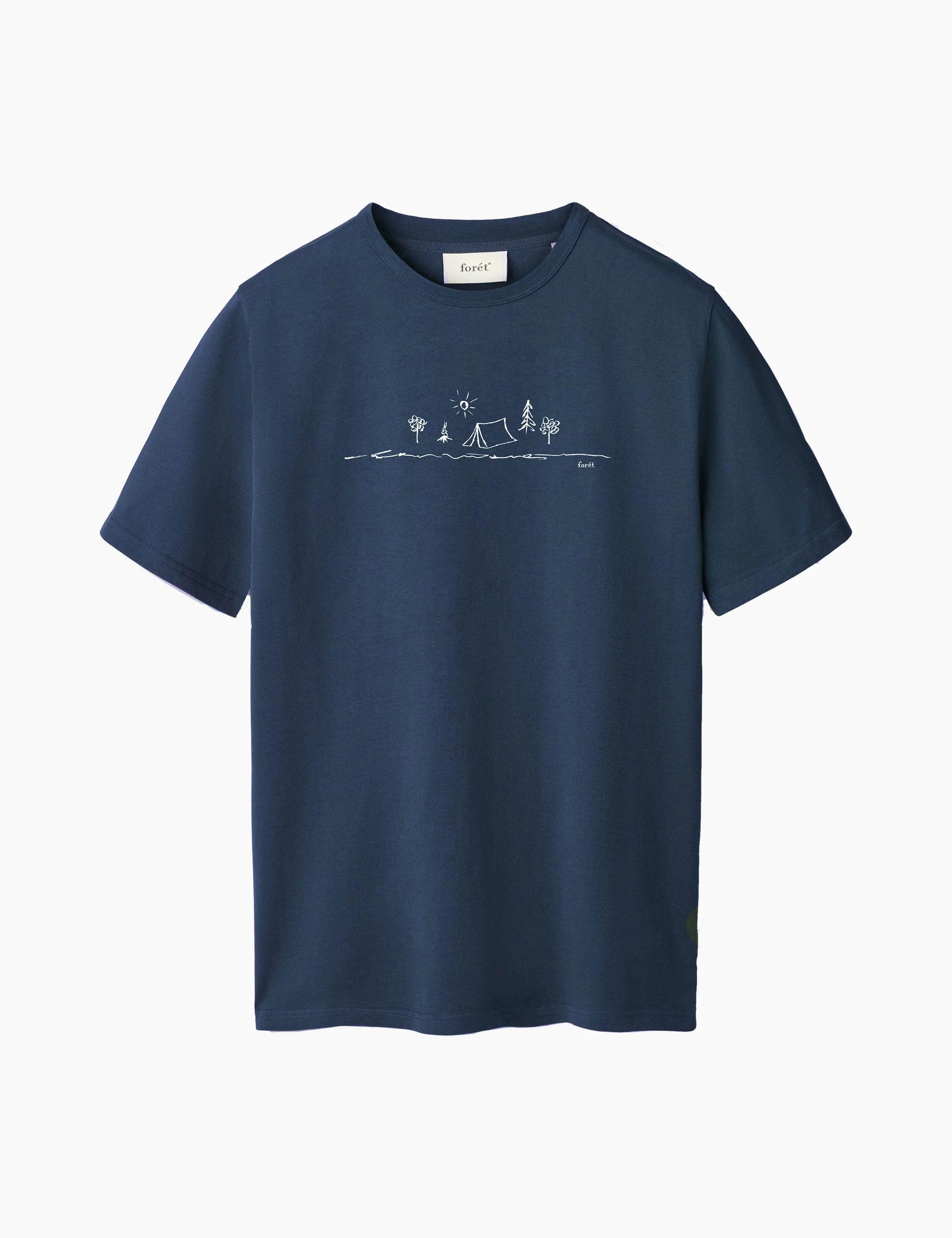 CAMPSITE T-SHIRT - NAVY sold by Foret