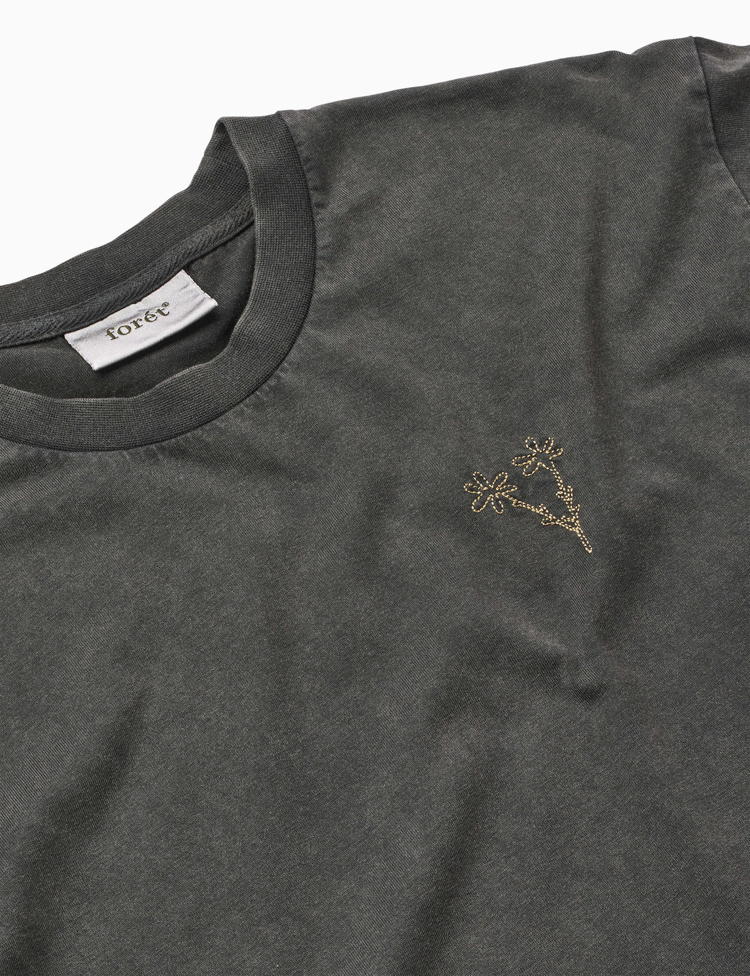 BOUQUET T-SHIRT - WASHED BLACK sold by Foret product image thumbnail 2