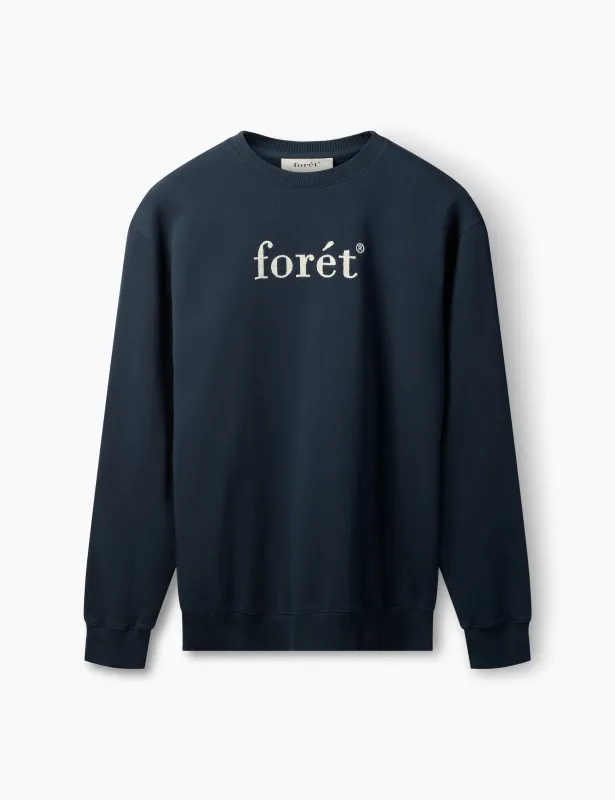 BOAT SWEATSHIRT - NAVY/CLOUD sold by Foret
