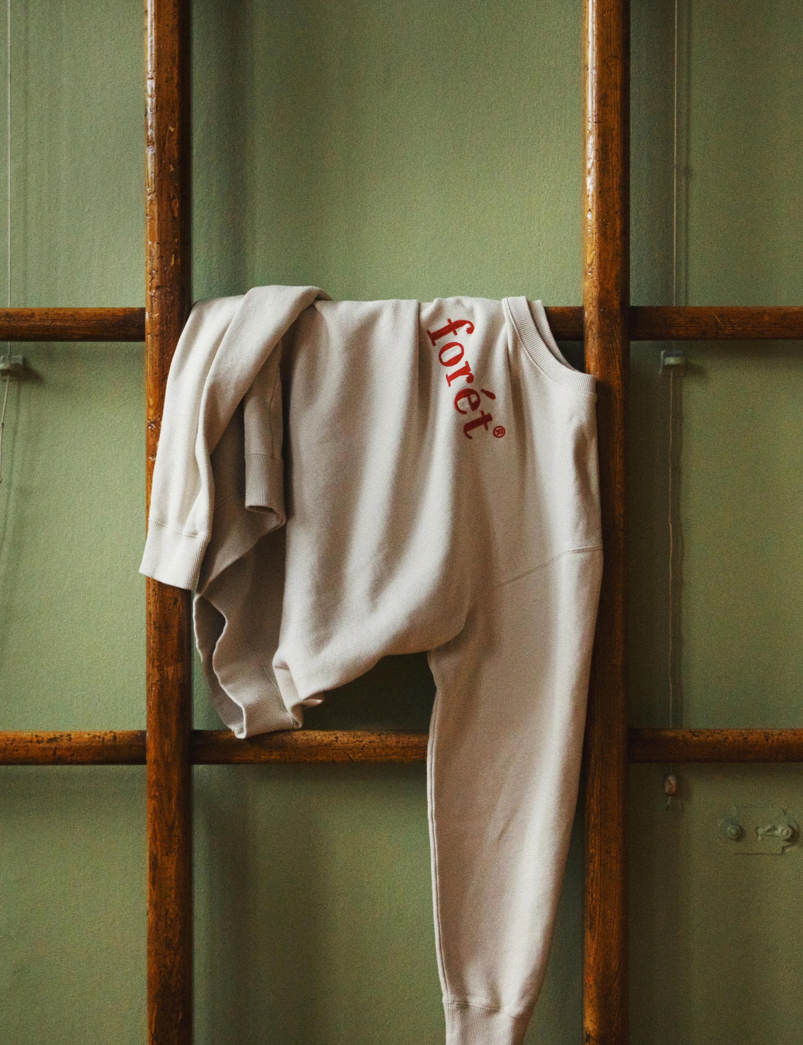 BOAT SWEATSHIRT - OAT/RED sold by Foret product image thumbnail 2