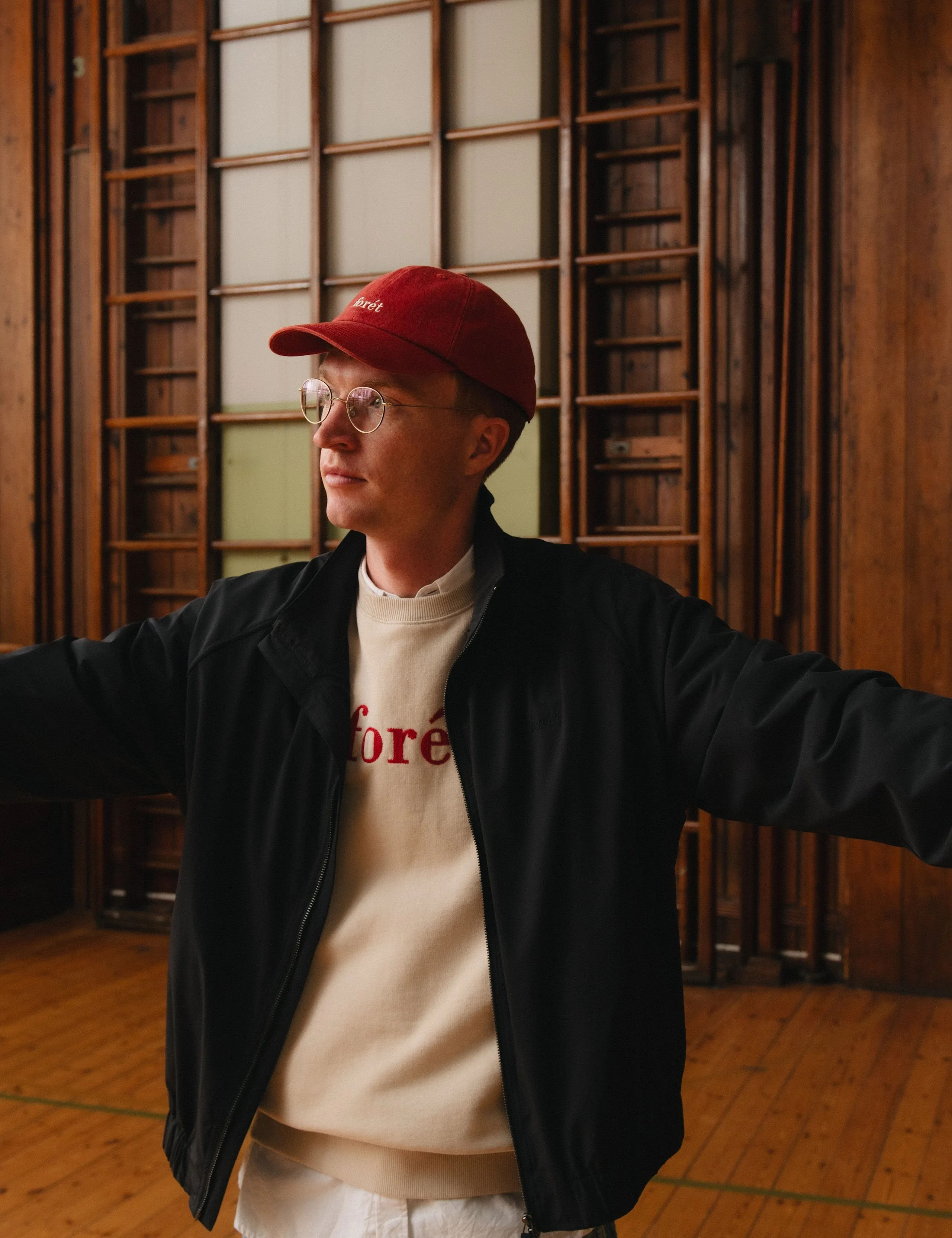 BOAT SWEATSHIRT - OAT/RED sold by Foret product image thumbnail 3