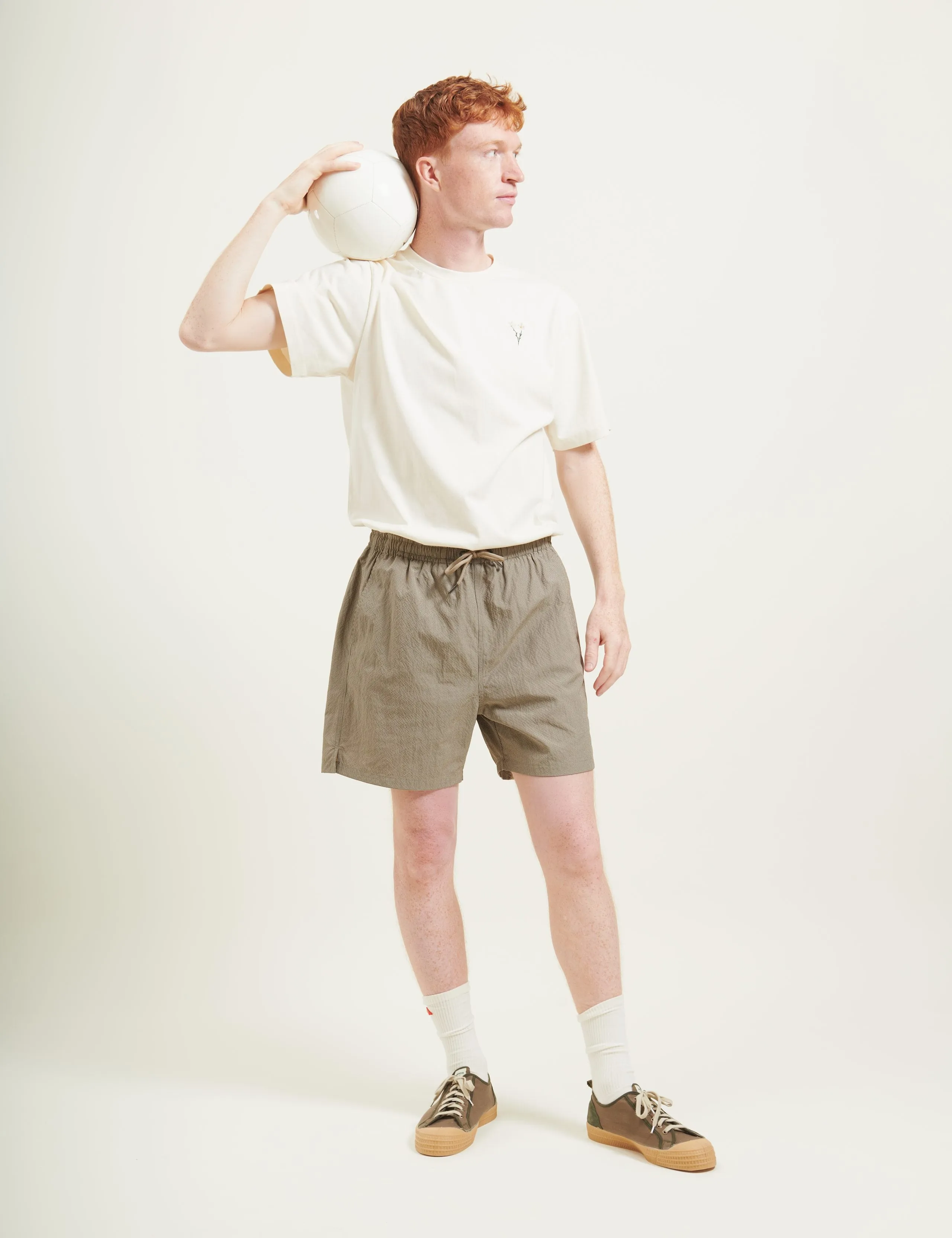 KEEL SWIM SHORTS - KHAKI CHECK sold by Foret product image thumbnail 4