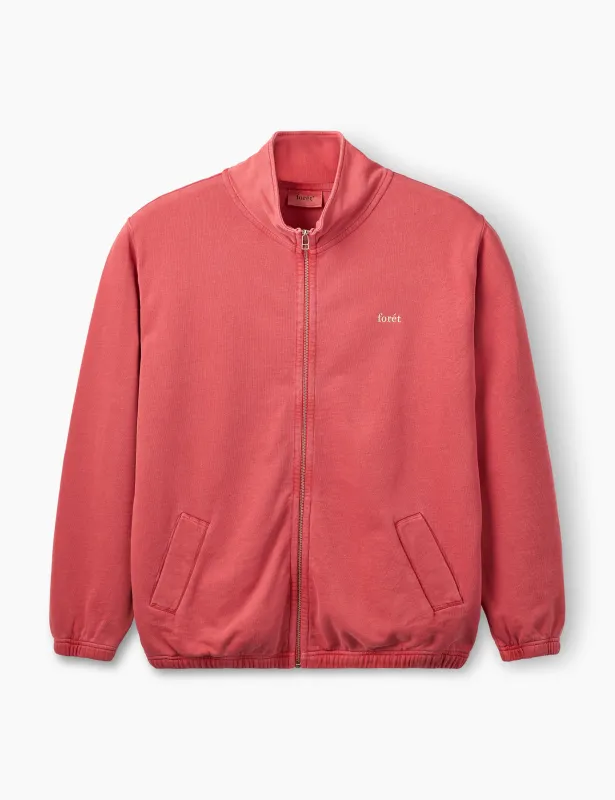 RANGER ZIP SWEAT JACKET - RED made by Foret