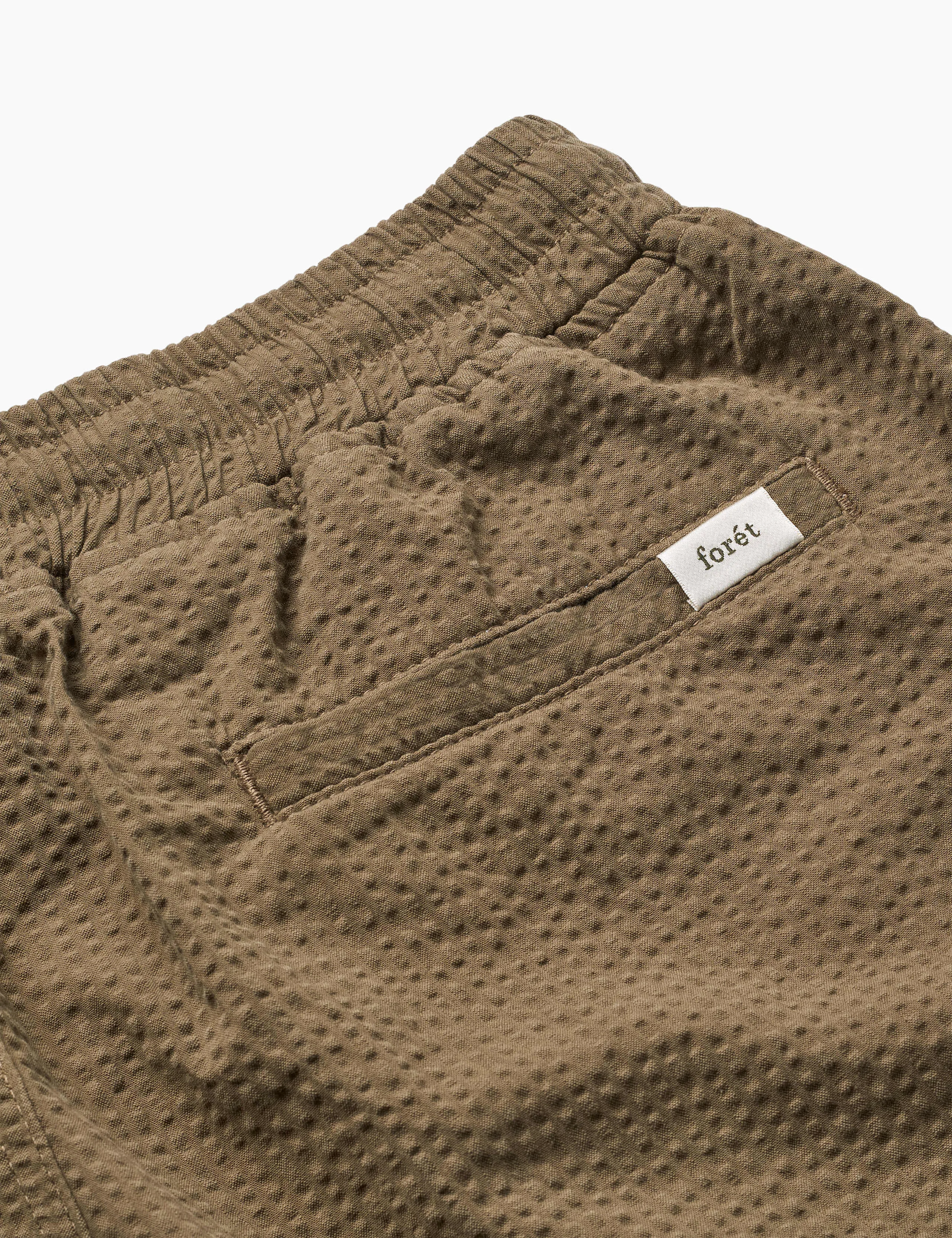 HUSH SEERSUCKER SHORTS - STONE sold by Foret product image thumbnail 3