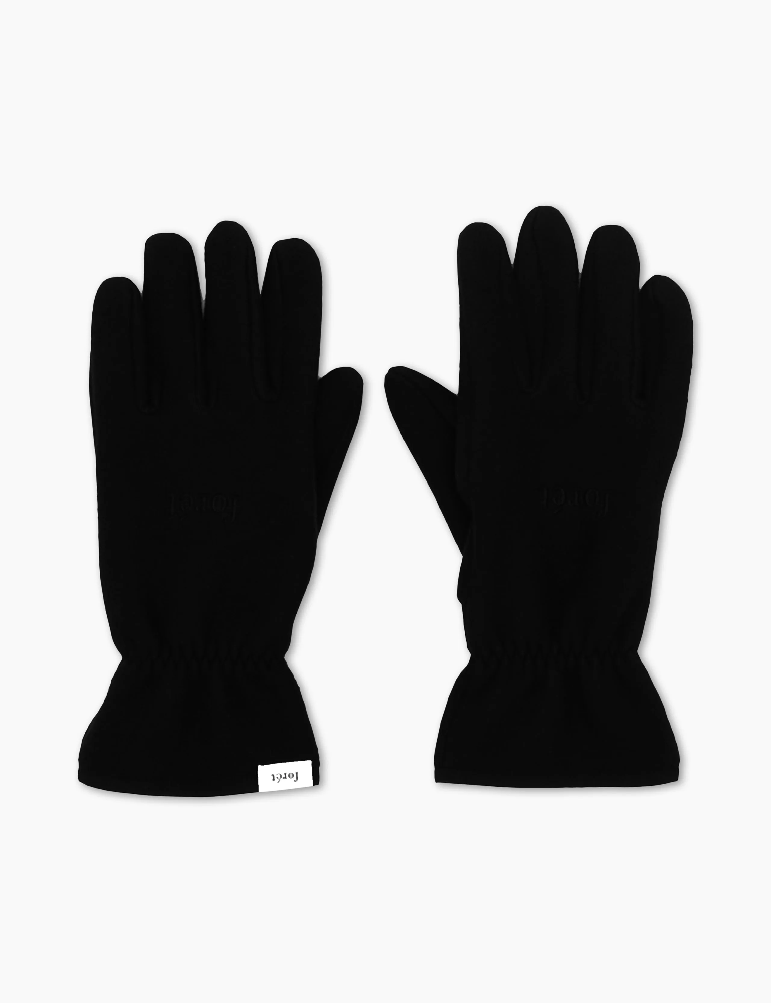 SNOWY FLEECE GLOVES - BLACK sold by Foret