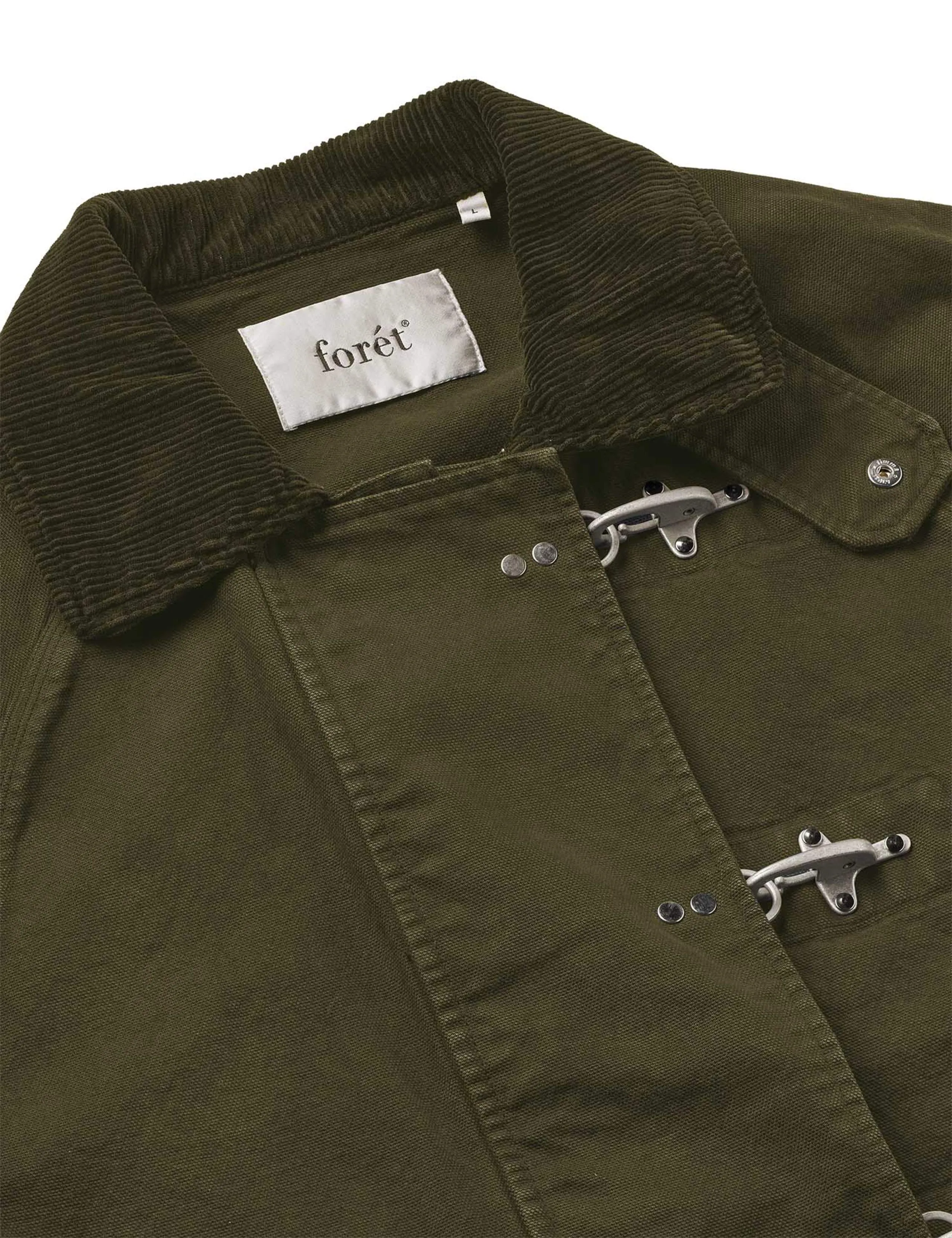 CINDER CLASP CANVAS JACKET - ARMY sold by Foret product image thumbnail 2