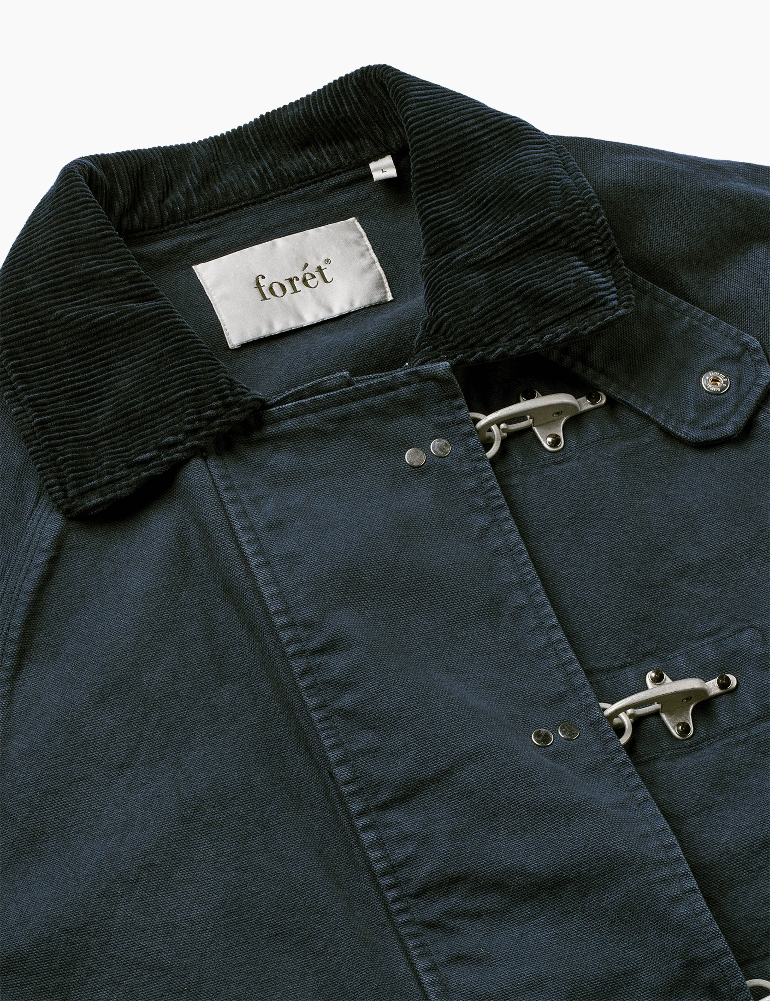 CINDER CLASP CANVAS JACKET - BLACK sold by Foret product image thumbnail 2