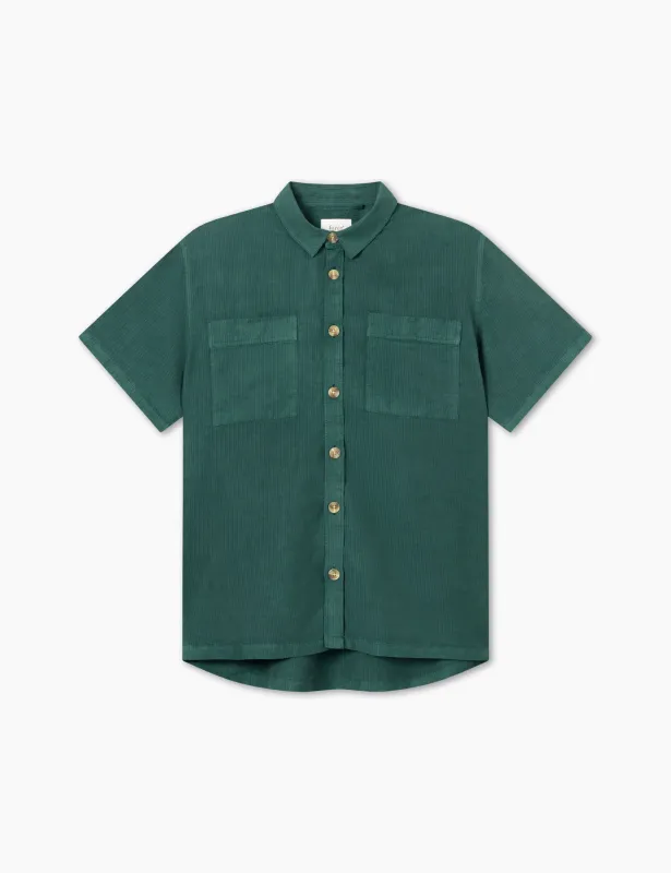 LARGO SHIRT - DARK GREEN made by Foret