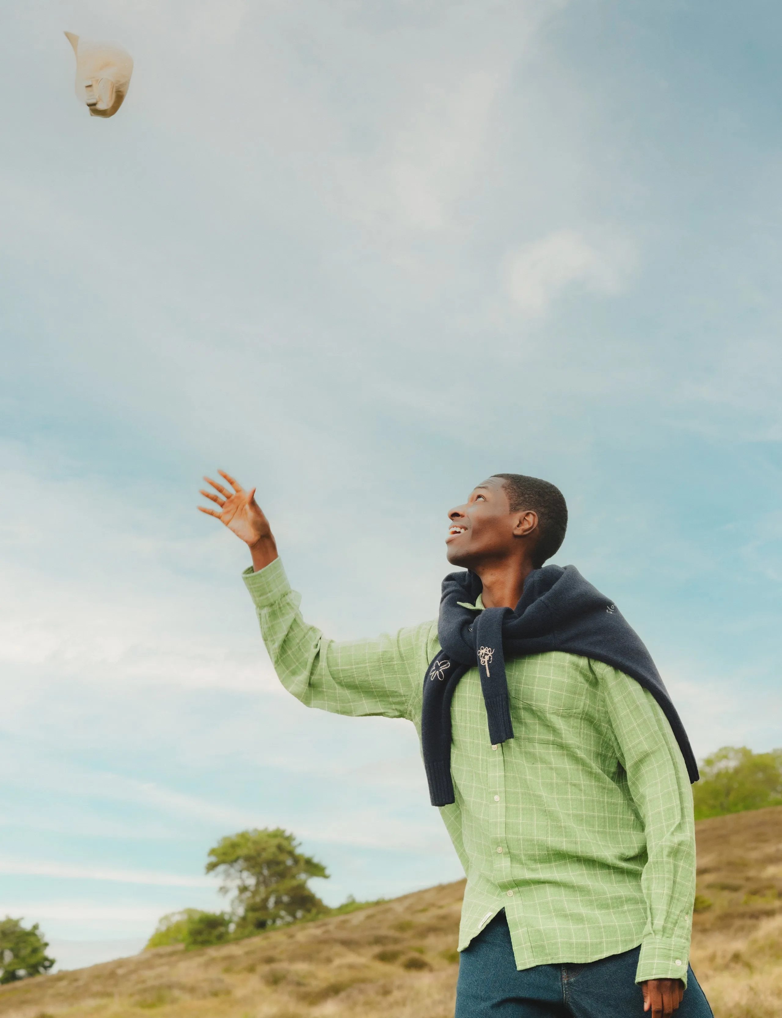 SCOUT RELAXED FIT LOOSE WEAVE CHECK SHIRT - VIBRANT MOSS CHECK sold by Foret product image thumbnail 4