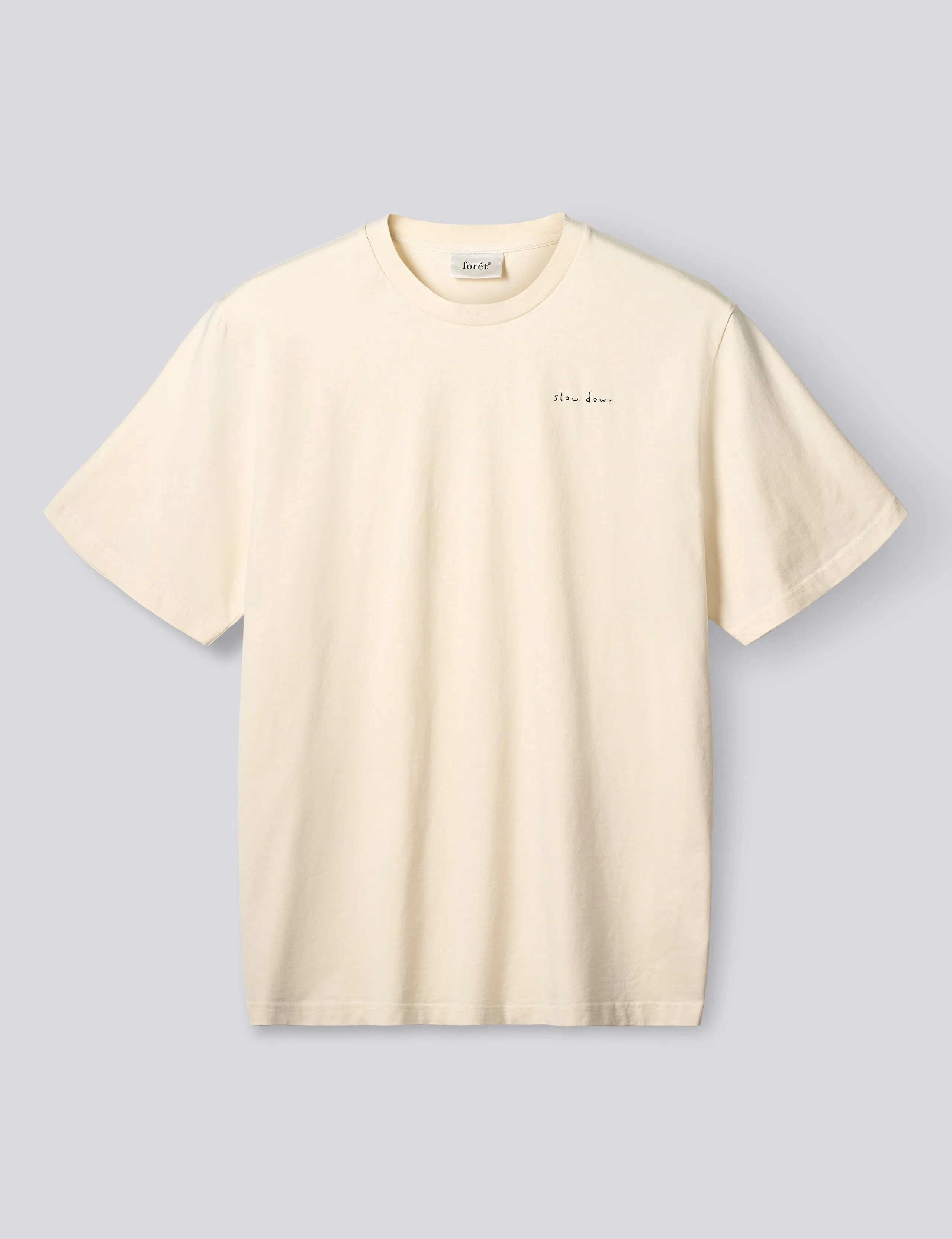 SLOW DOWN T-SHIRT - CLOUD sold by Foret