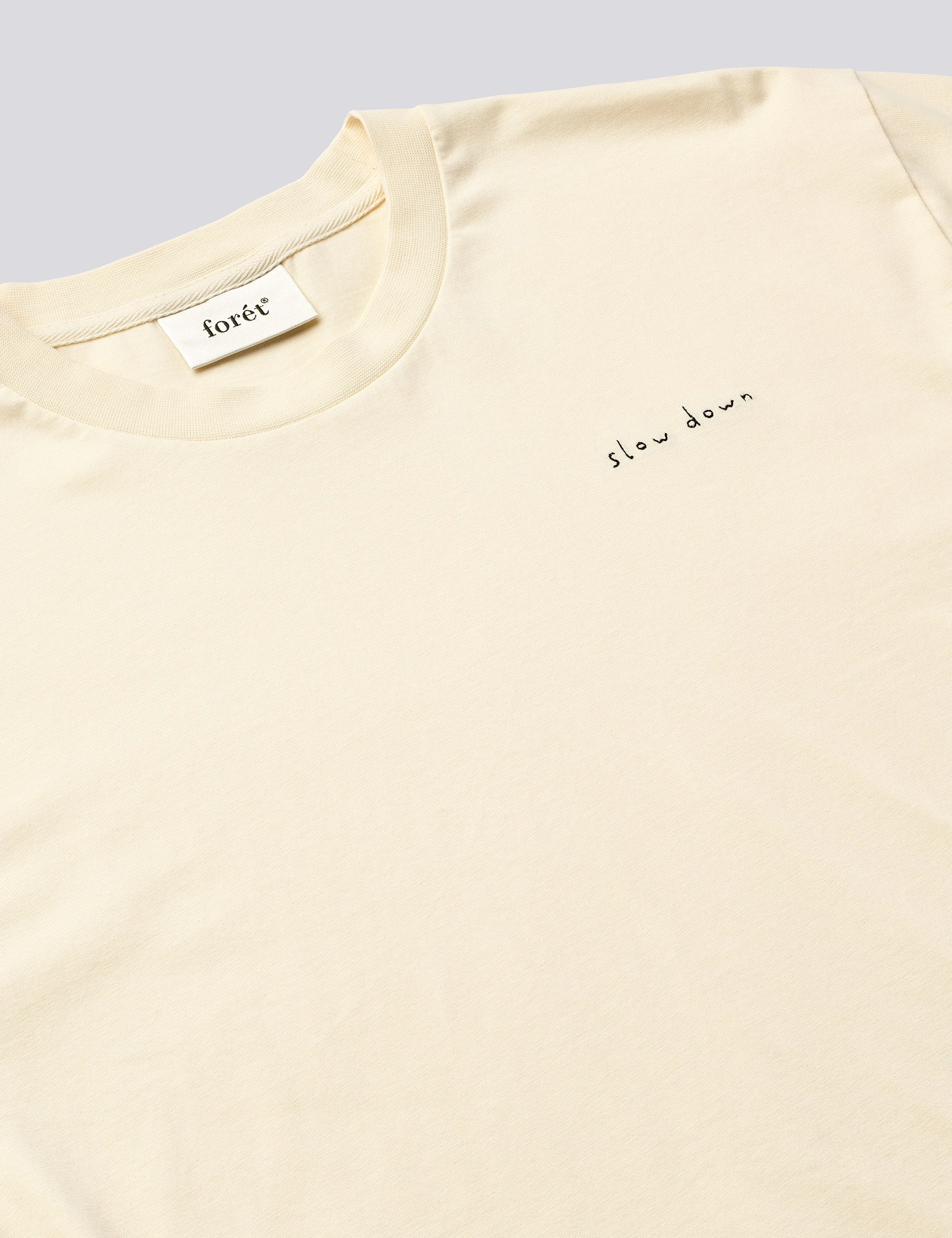 SLOW DOWN T-SHIRT - CLOUD sold by Foret product image thumbnail 2