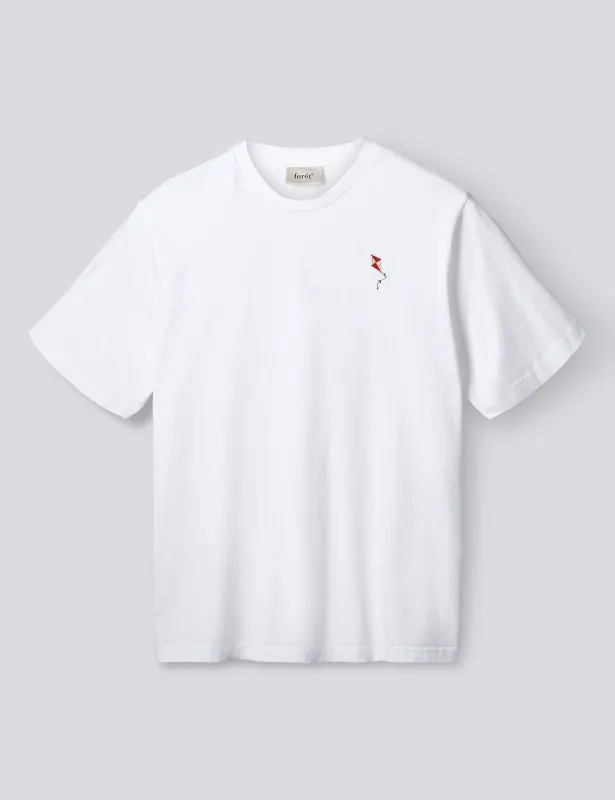 KITE T-SHIRT - WHITE made by Foret