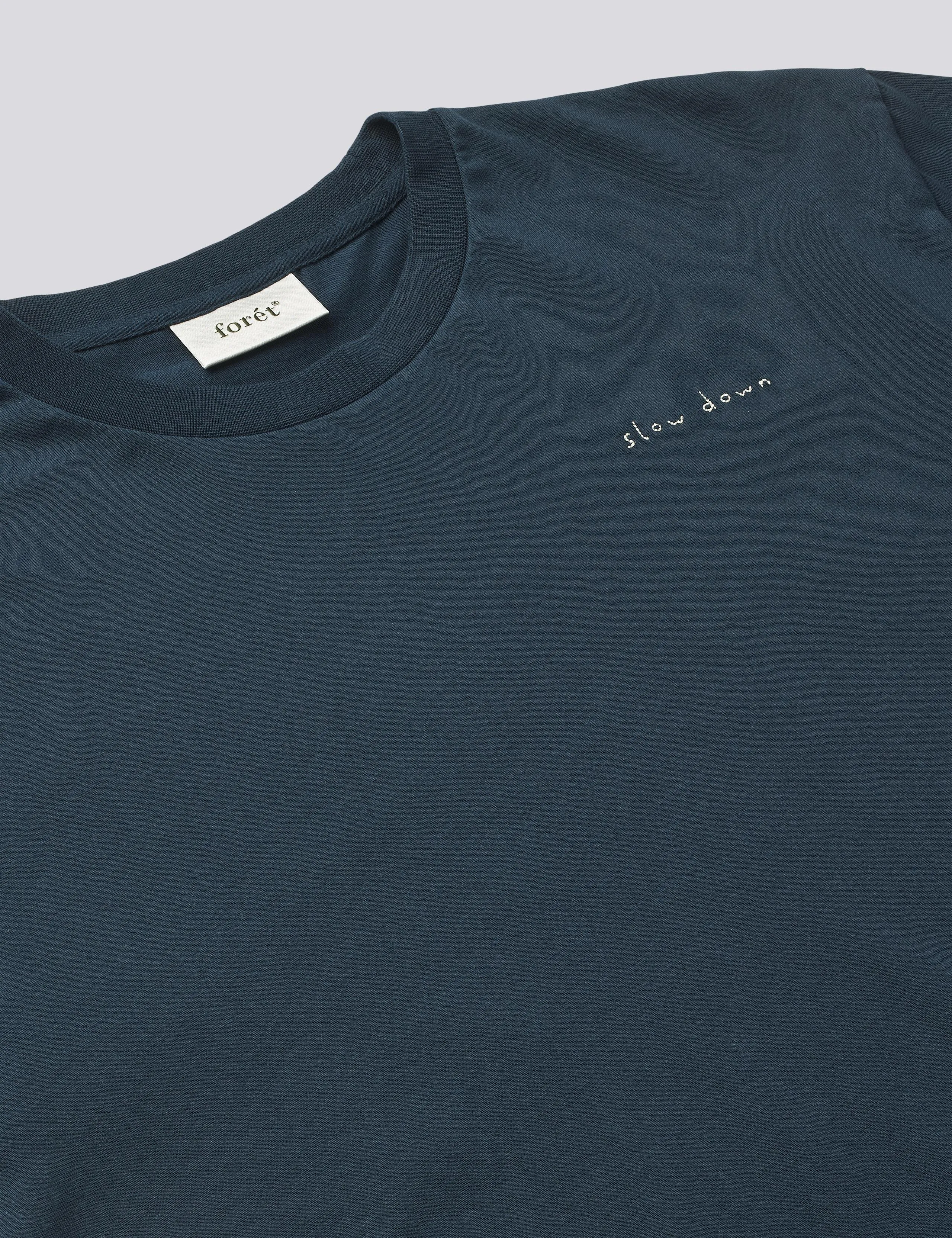 SLOW DOWN T-SHIRT - NAVY sold by Foret product image thumbnail 2