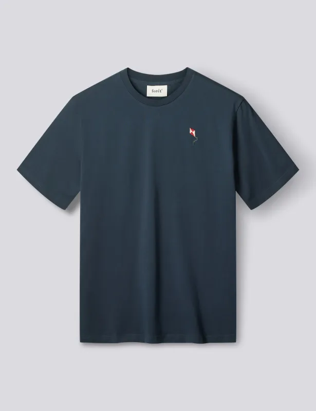 KITE T-SHIRT - NAVY made by Foret