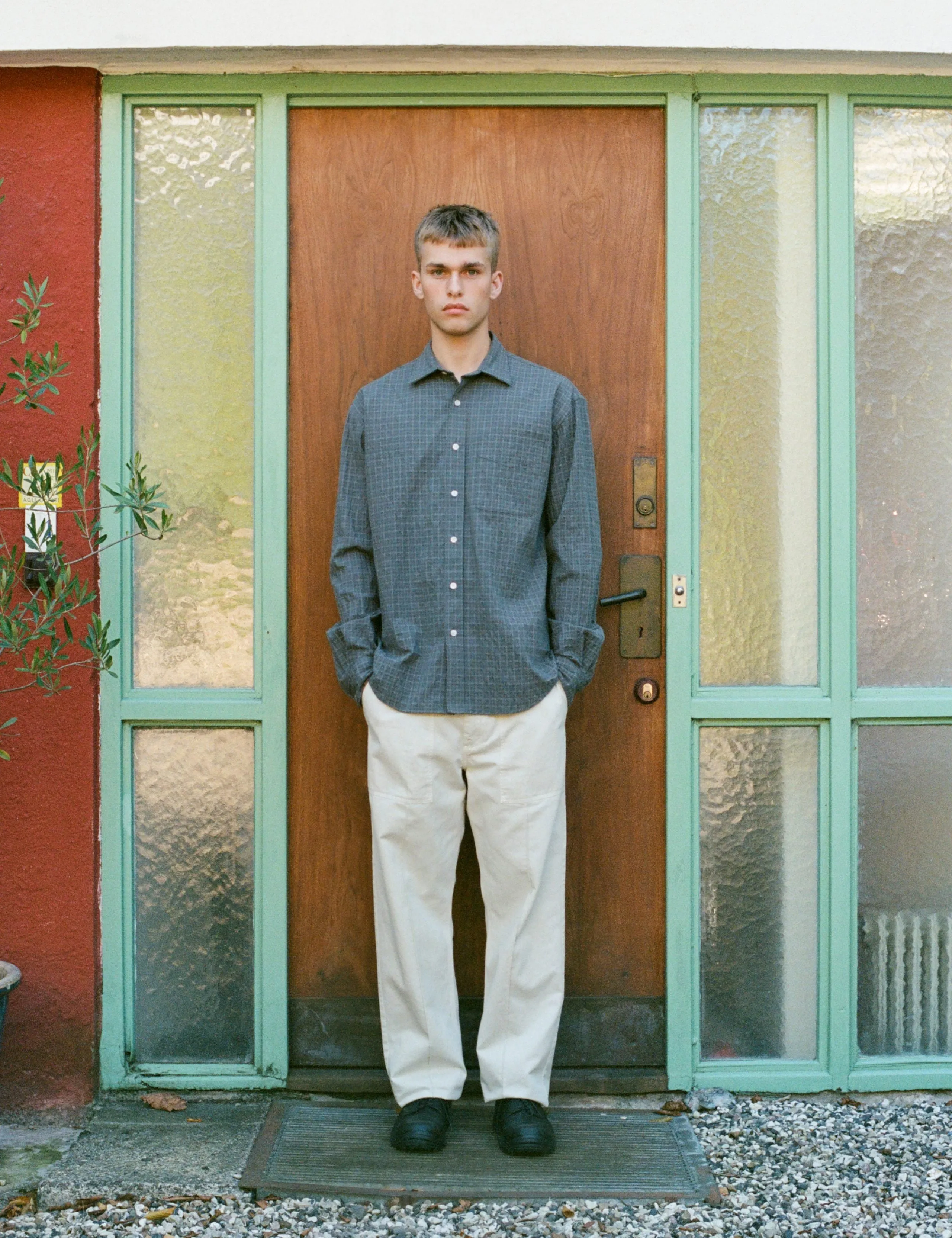 SCOUT RELAXED FIT MICRO CHECK SHIRT - FADED BLACK CHECK sold by Foret product image thumbnail 2