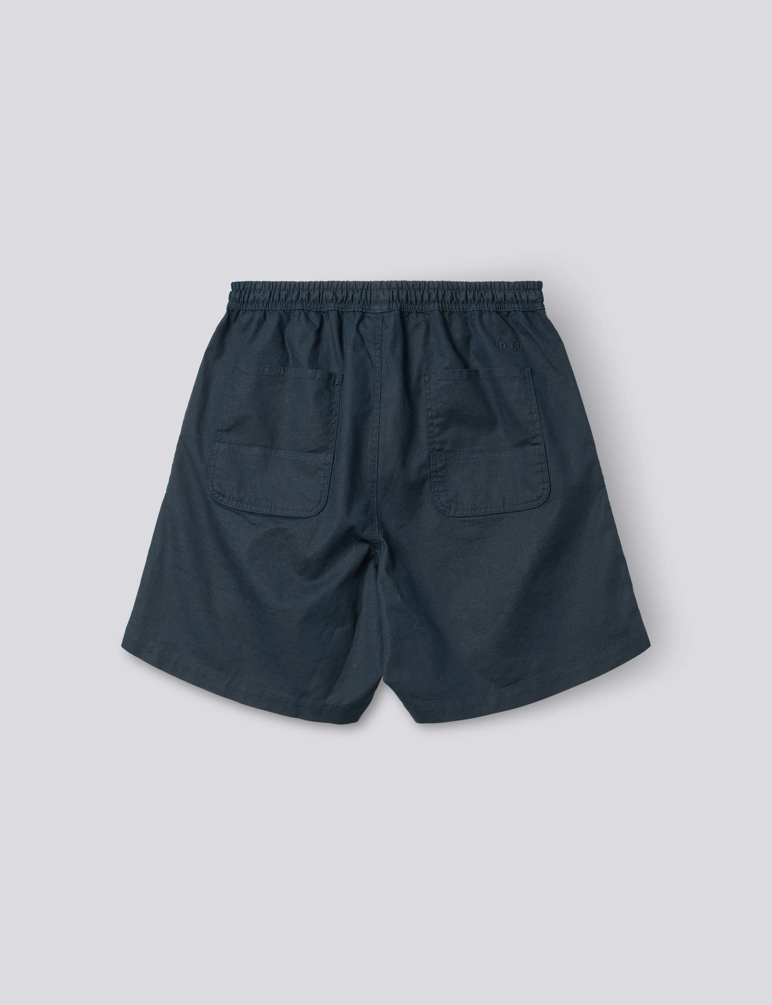 SHIFT COTTON LINEN SHORTS - NAVY sold by Foret product image thumbnail 2