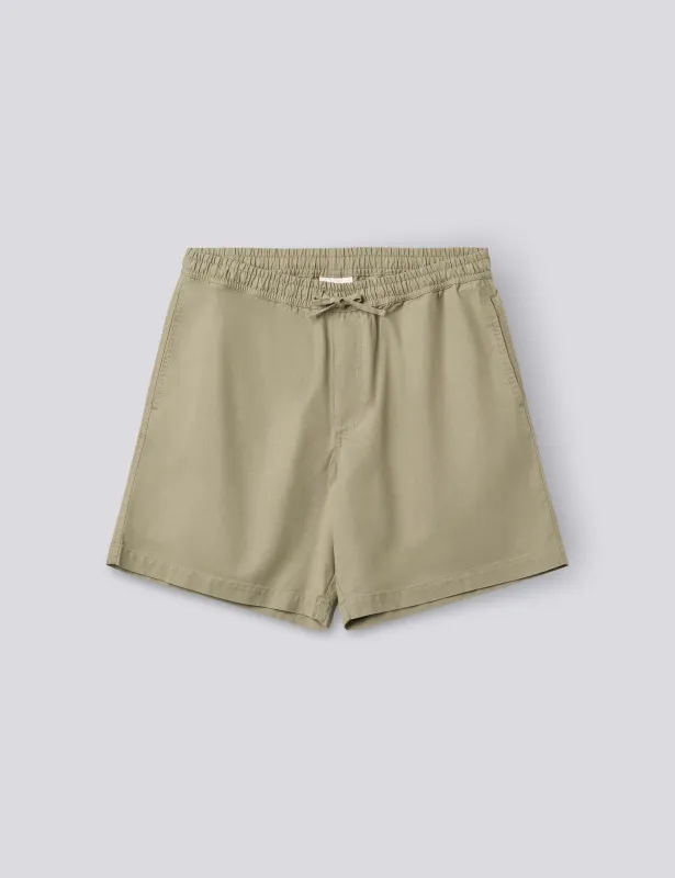 SHIFT COTTON LINEN SHORTS - LIGHT TAUPE made by Foret