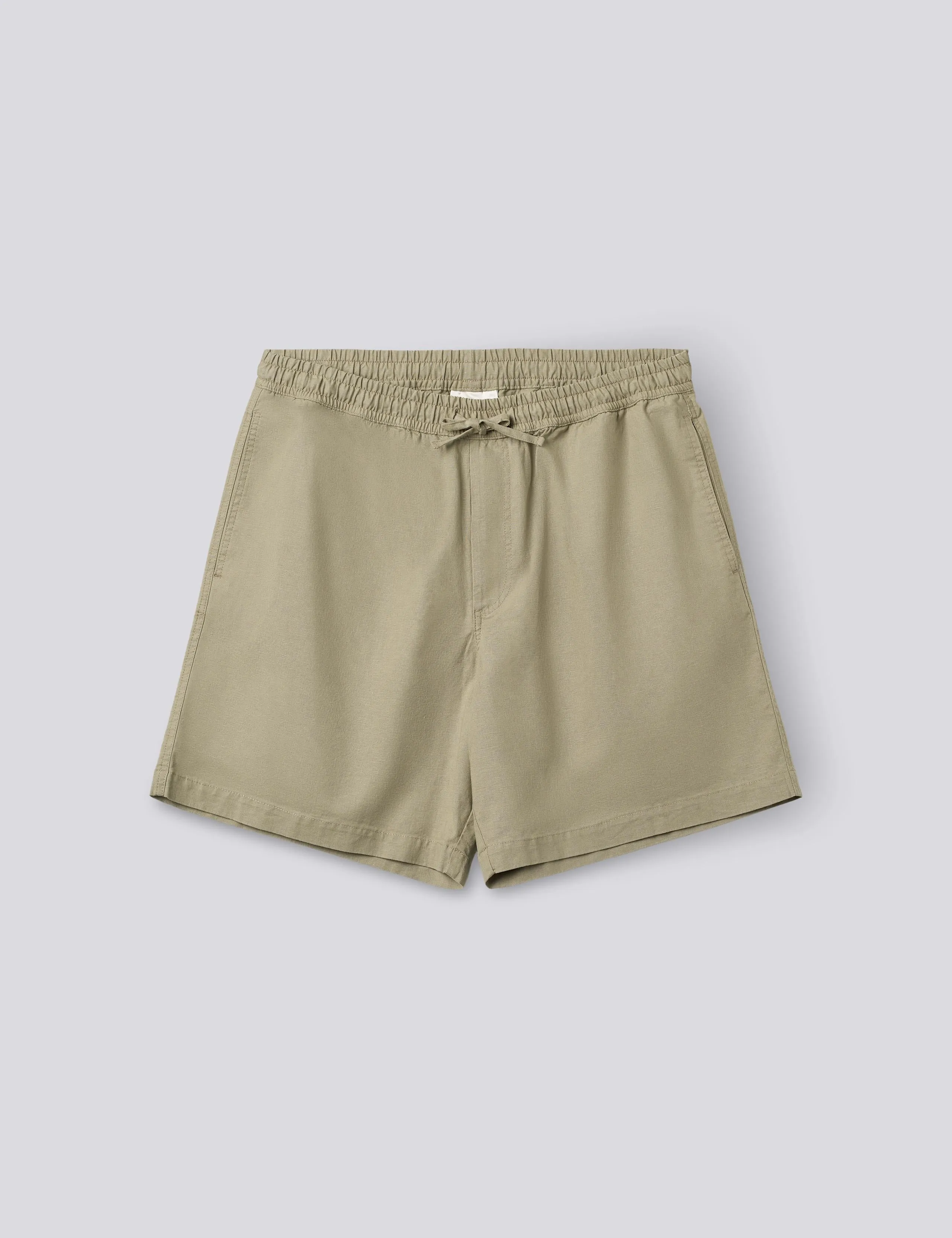 SHIFT COTTON LINEN SHORTS - LIGHT TAUPE sold by Foret