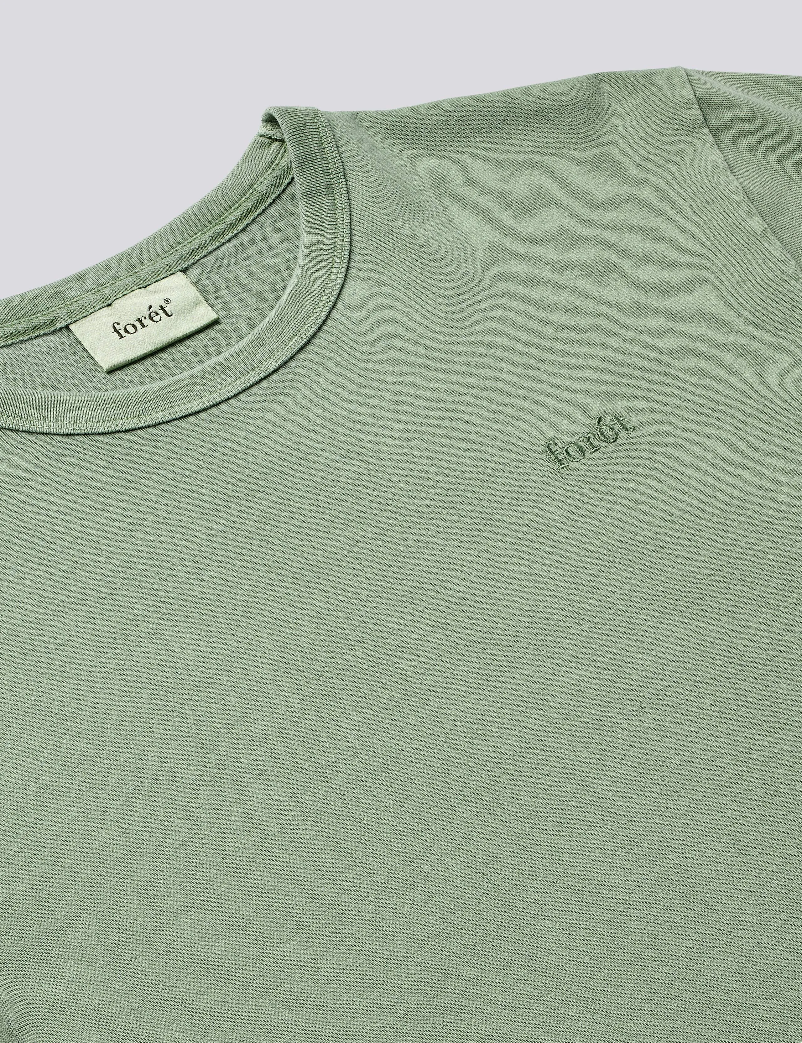 OAK PIGMENT DYE T-SHIRT - GREEN OXIDE sold by Foret product image thumbnail 2