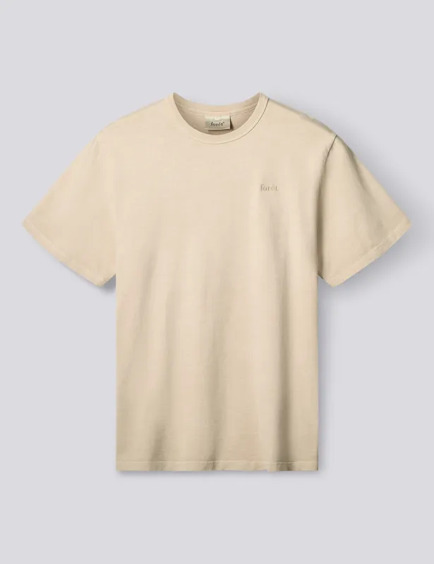 OAK PIGMENT DYE T-SHIRT - OAT made by Foret