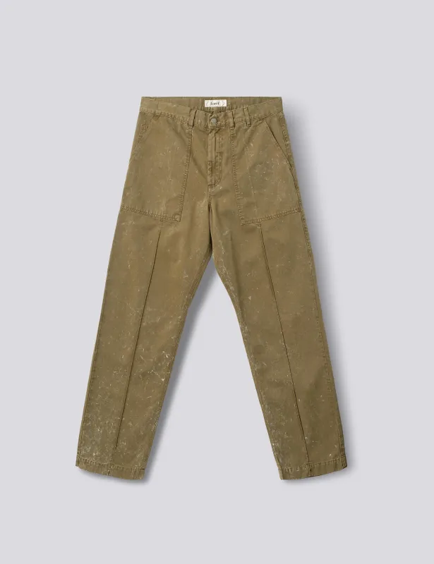 SEARCHER PANTS - ANTIQUE ARMY made by Foret