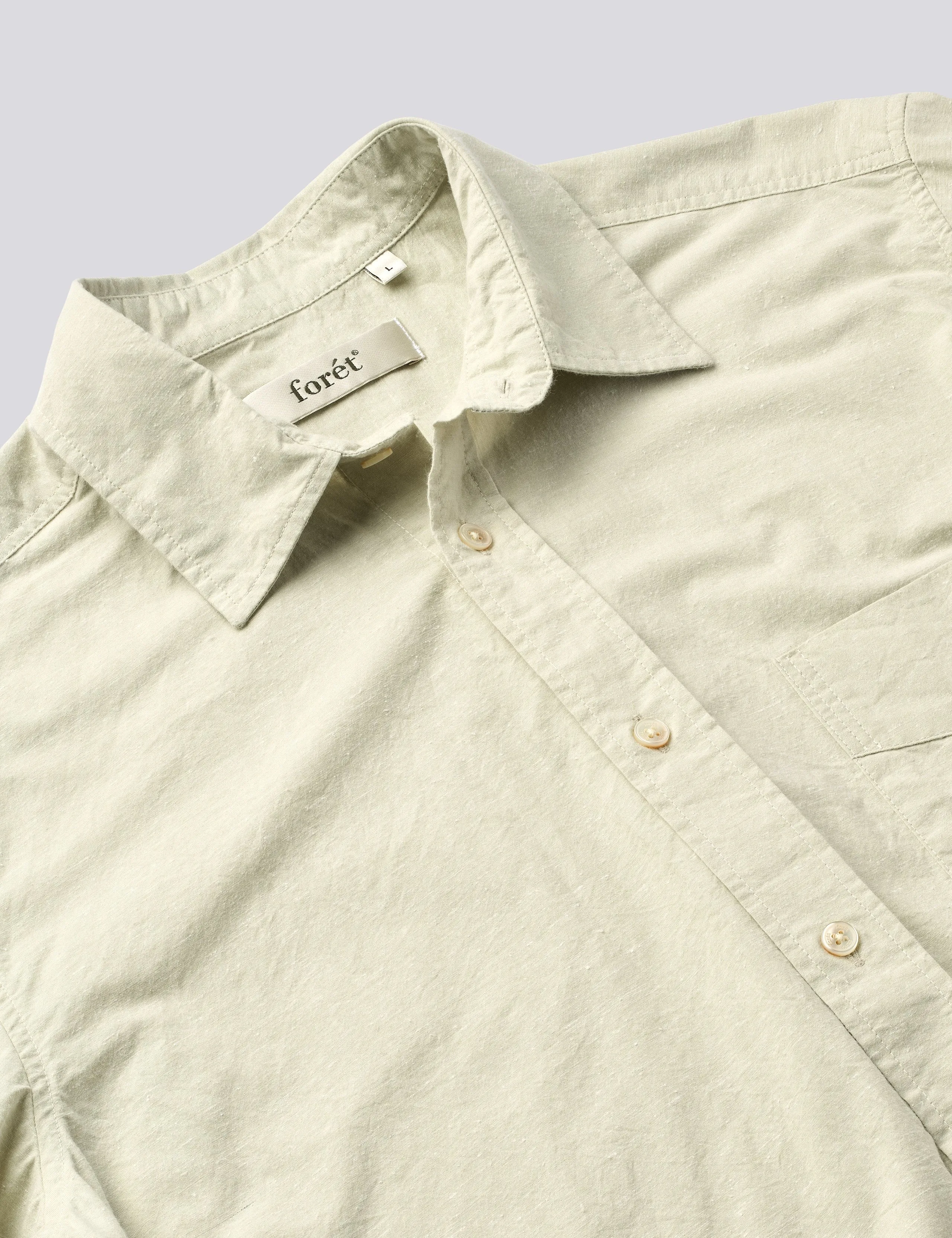 NEPS REGULAR FIT SHIRT - CHALK sold by Foret product image thumbnail 3
