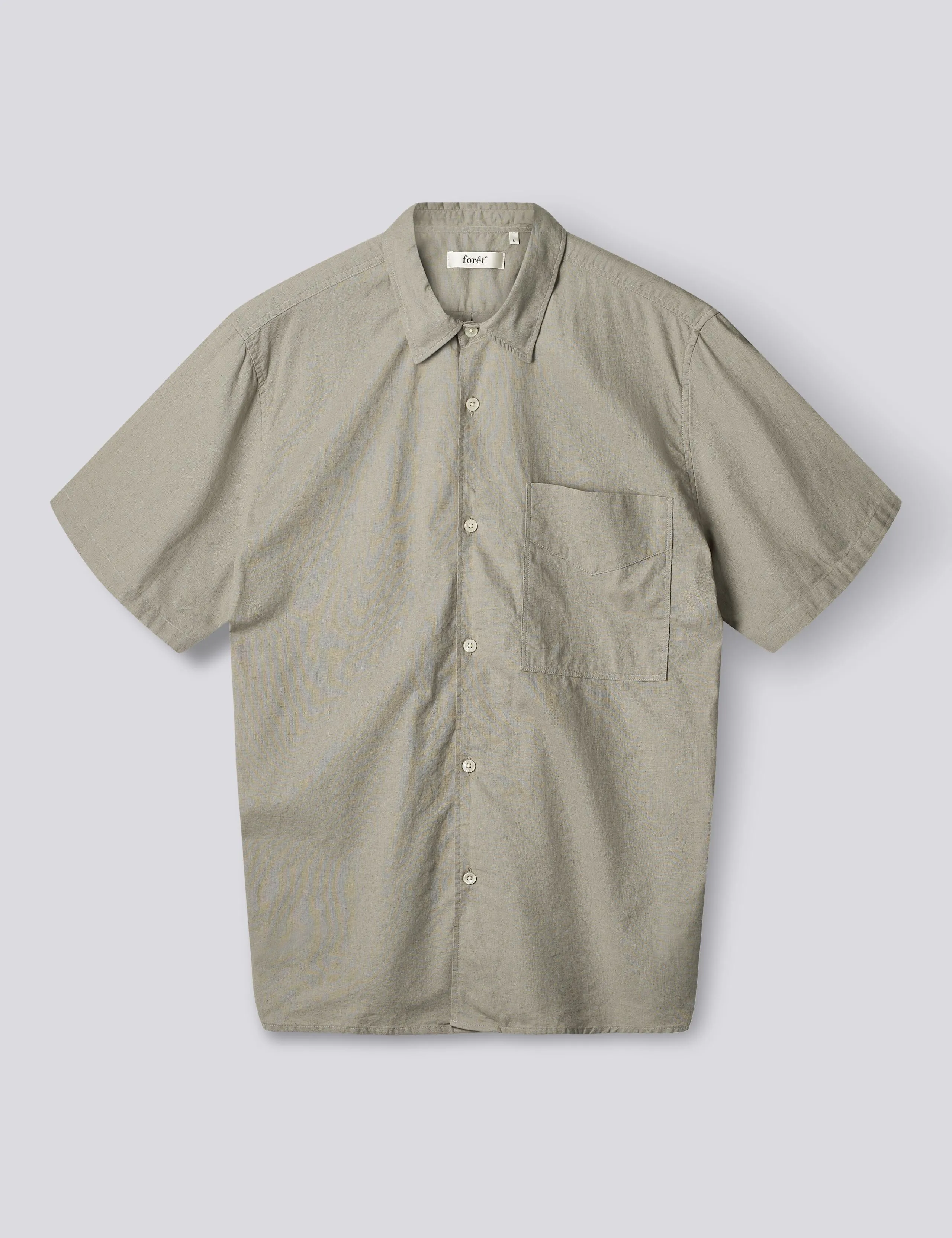 SALT SS COTTON LINEN SHIRT - SAND sold by Foret