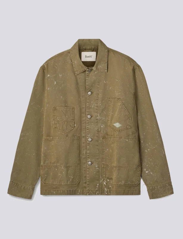 HUNTER JACKET - ANTIQUE ARMY made by Foret