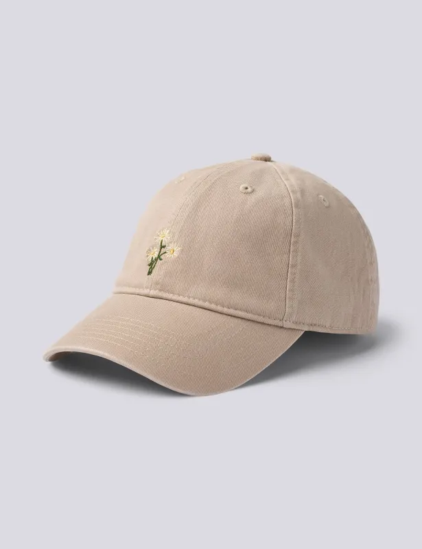 BELLIS WASHED CAP - KHAKI made by Foret