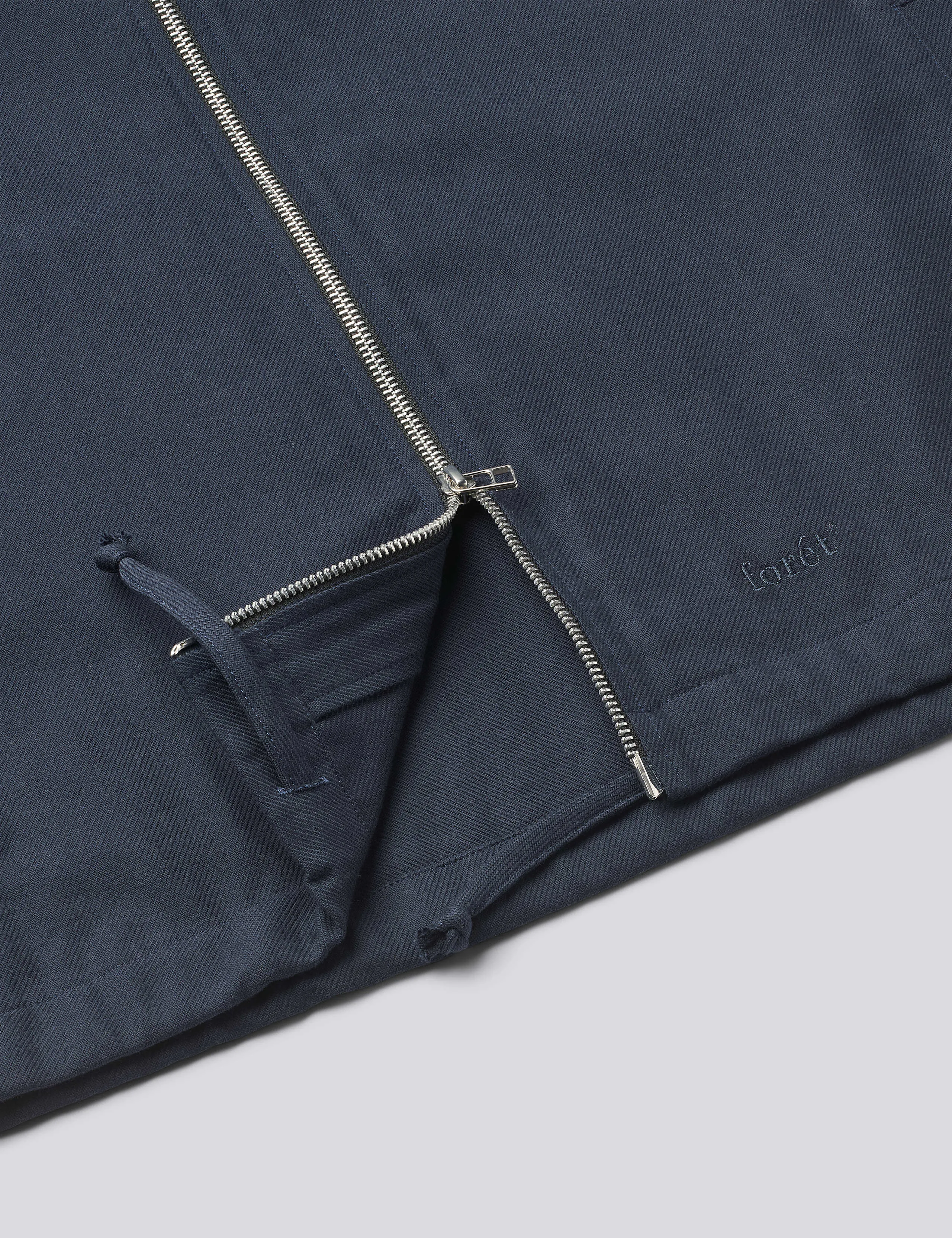 LOFT ZIP TWILL SHIRT - NAVY sold by Foret product image thumbnail 4