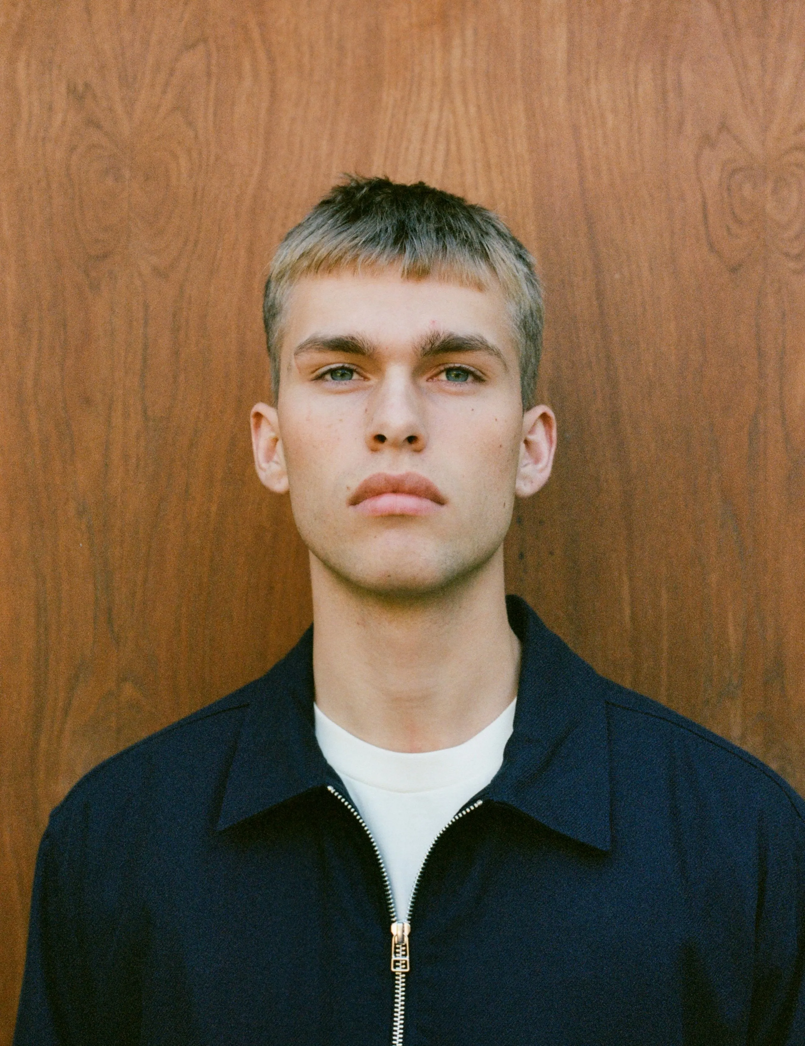 LOFT ZIP TWILL SHIRT - NAVY sold by Foret product image thumbnail 3